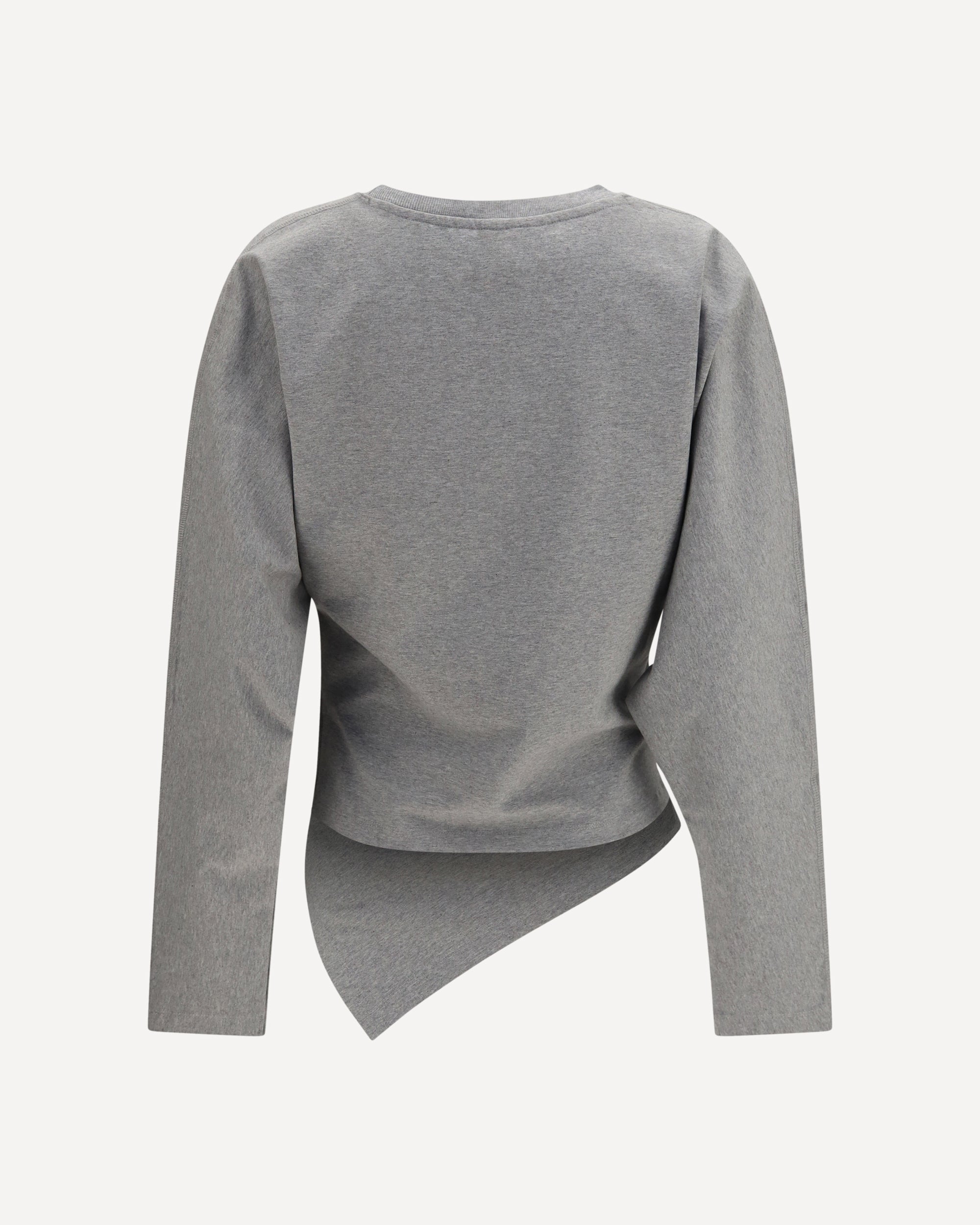 Ganni Asymmetric Draped Stretch Cotton Top - alternate view