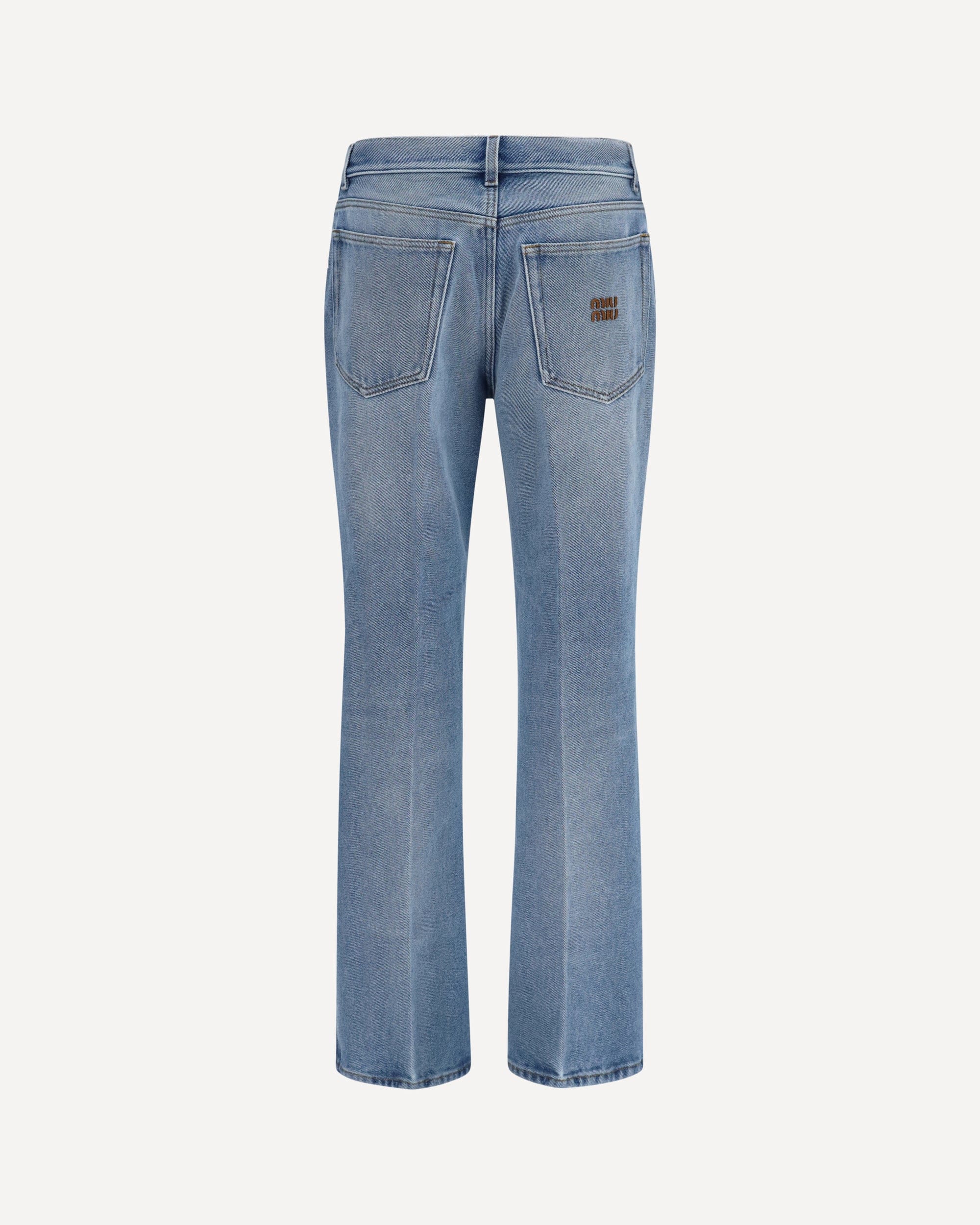 Miu Miu Washed Denim Five-Pocket Jeans - alternate view
