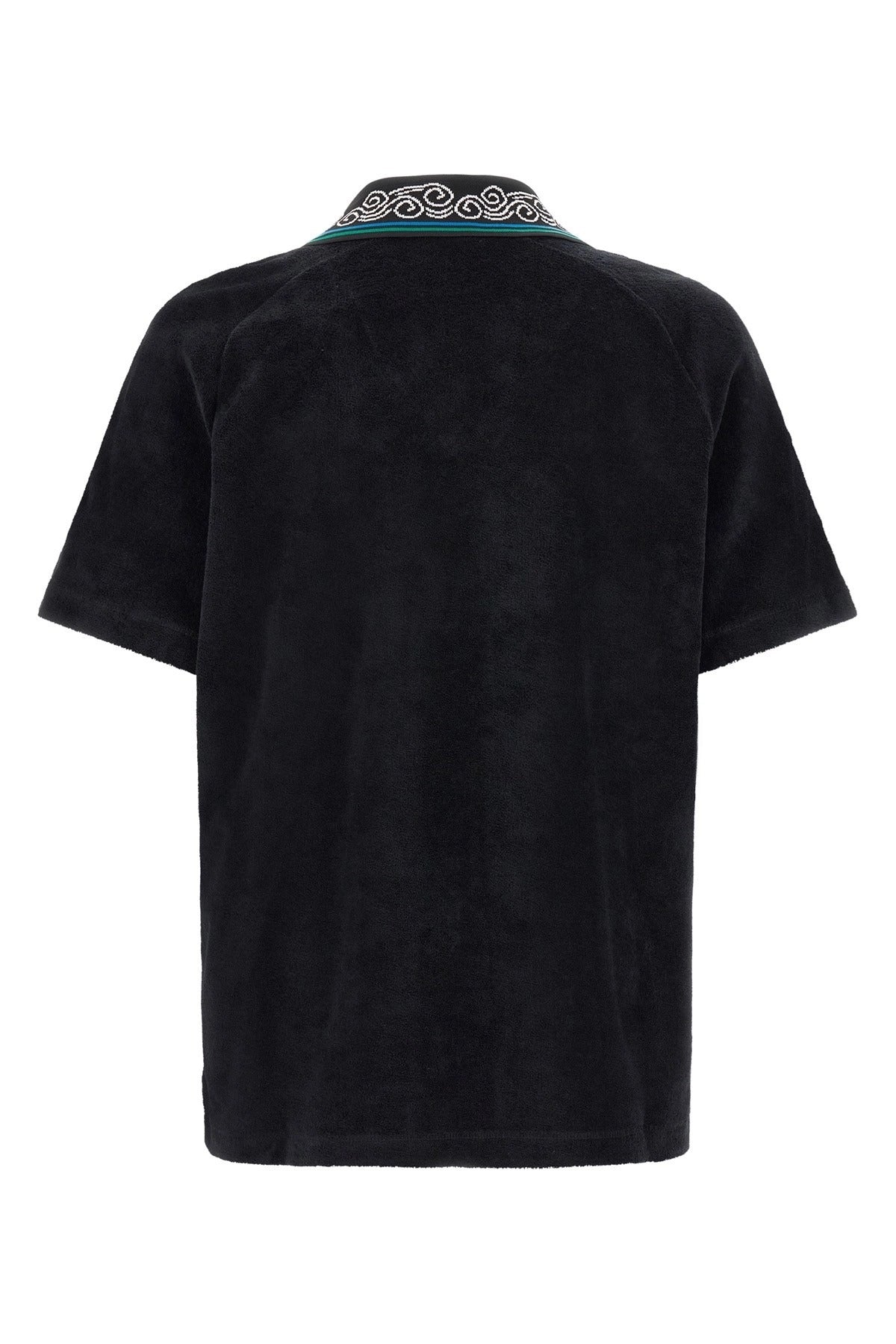 Casablanca Towelling Jacquard Polo Shirt - alternate view