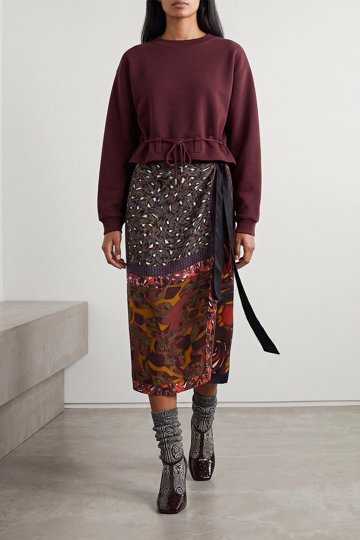 Dries Van Noten Haserfiela Cropped Sweatshirt