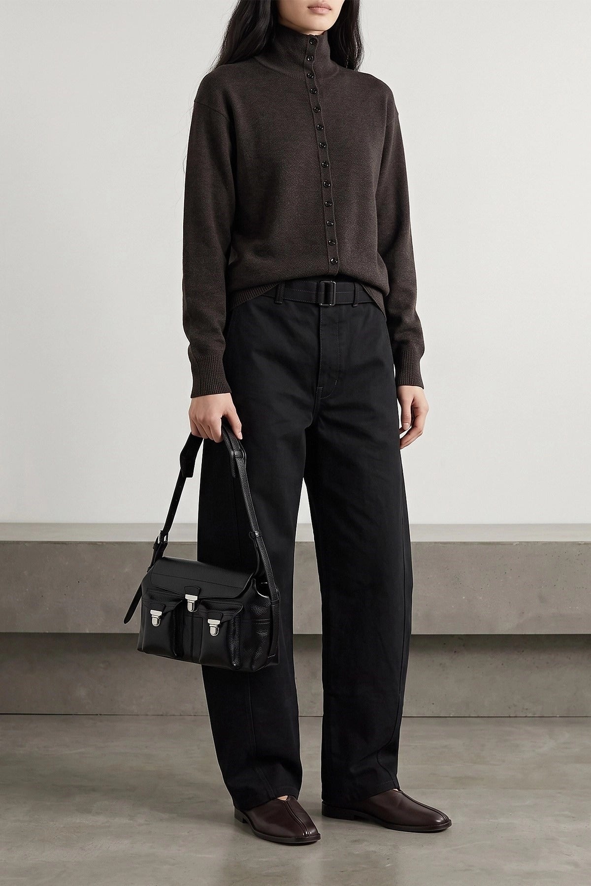 Lemaire Merino Wool Button Cardigan