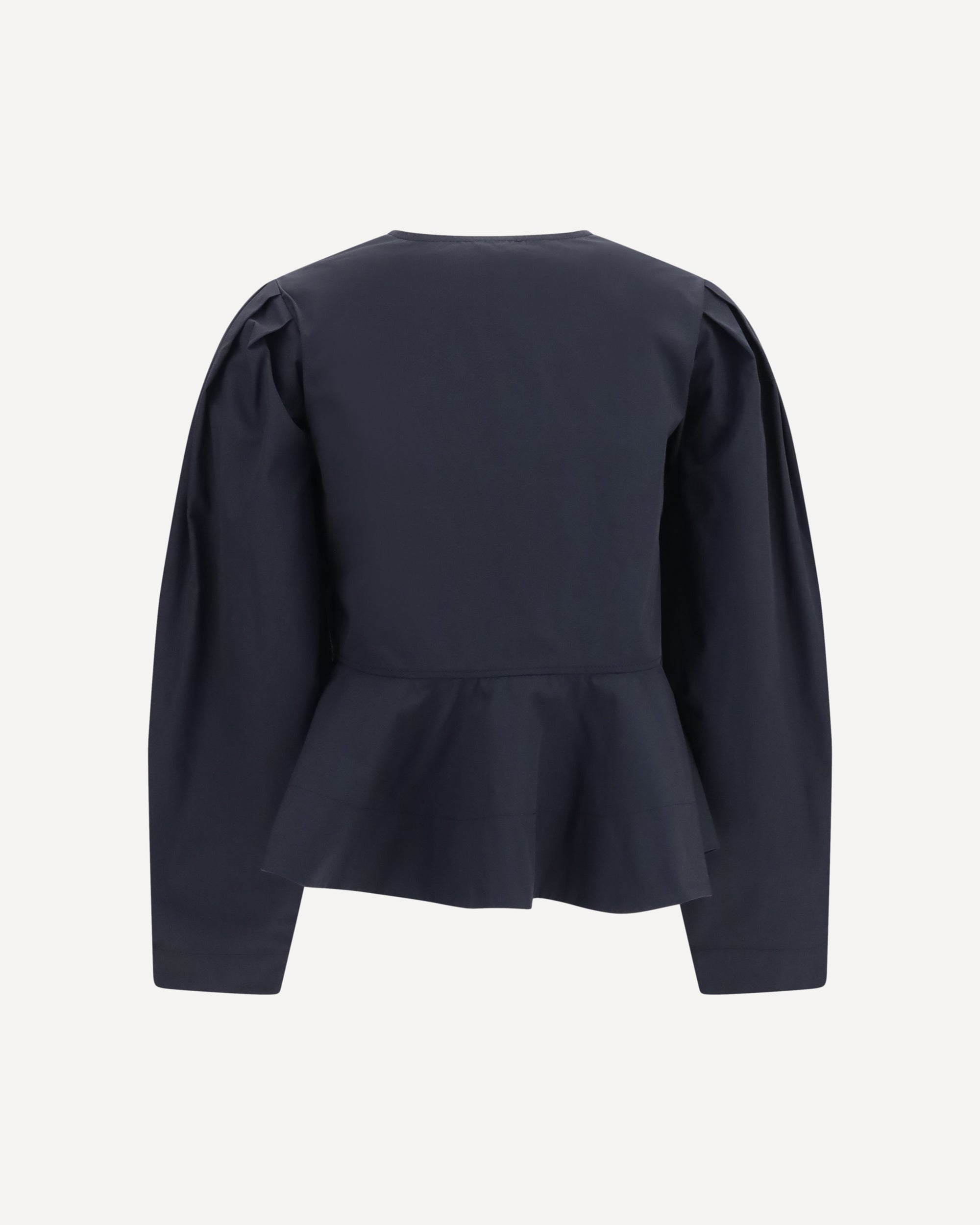 Ganni Cotton Poplin Blouse With Bows - alternate view