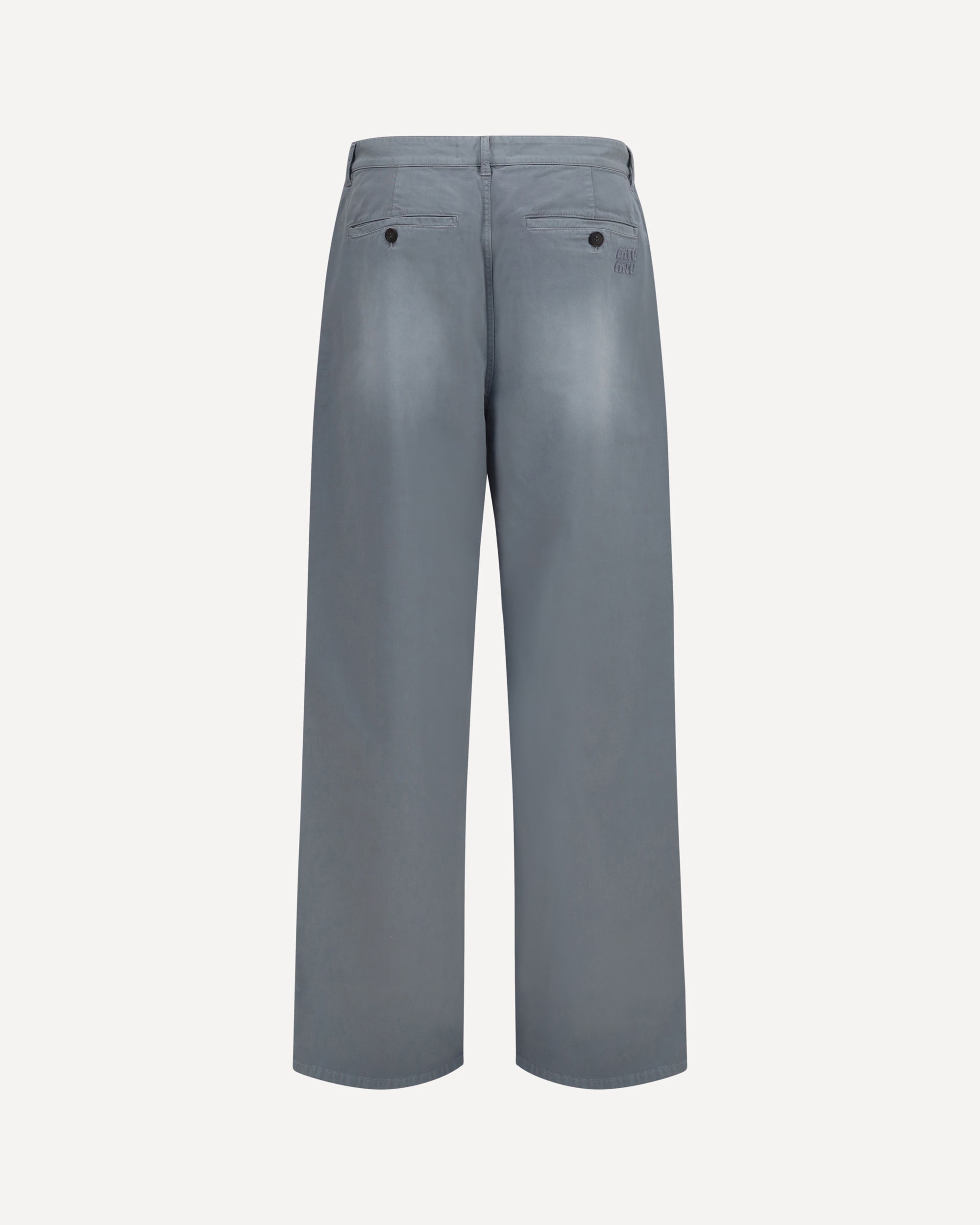 Miu Miu Garment-Dyed Wide-Leg Pants - alternate view