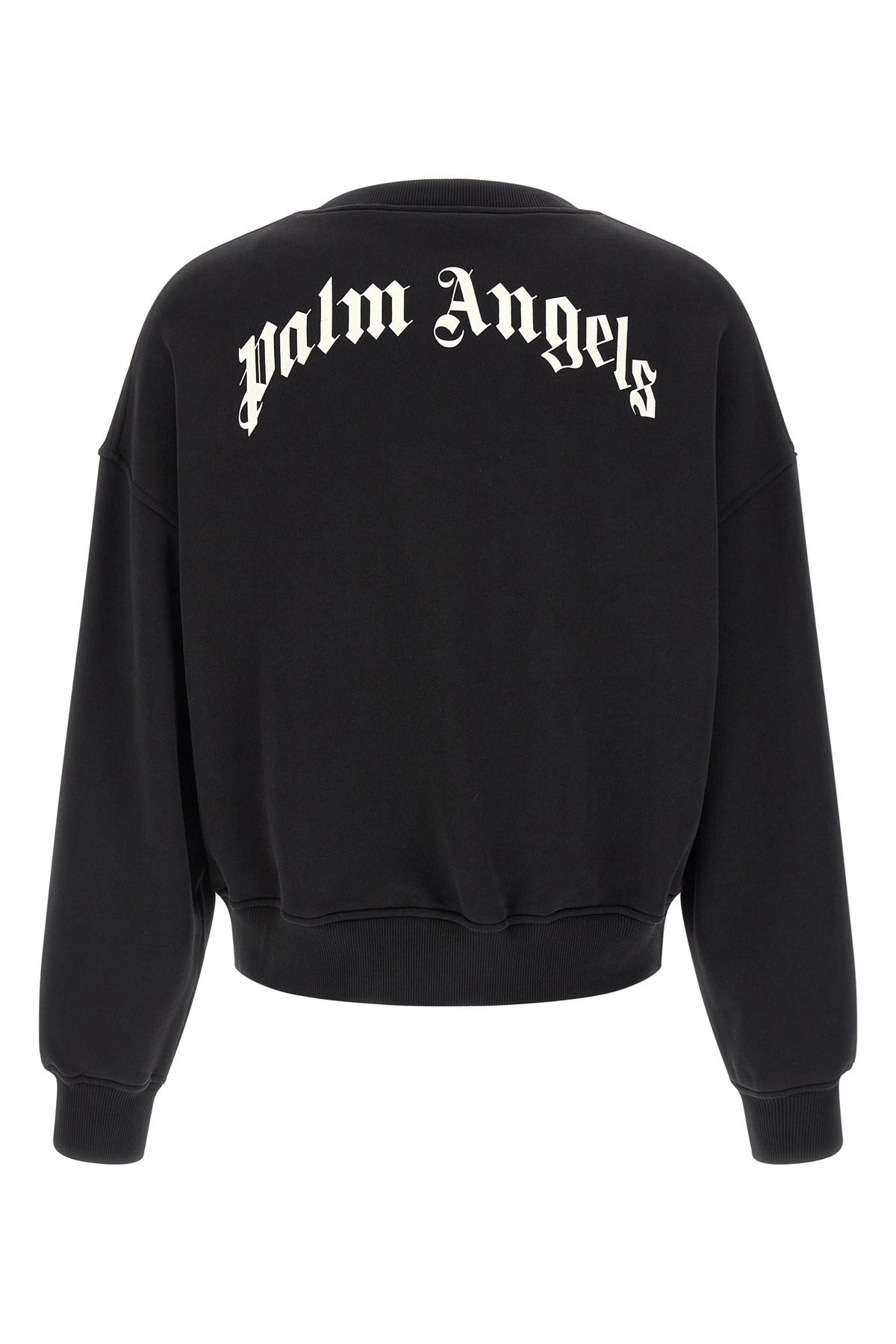 Palm Angels Back Curved Logo Sweatshirt