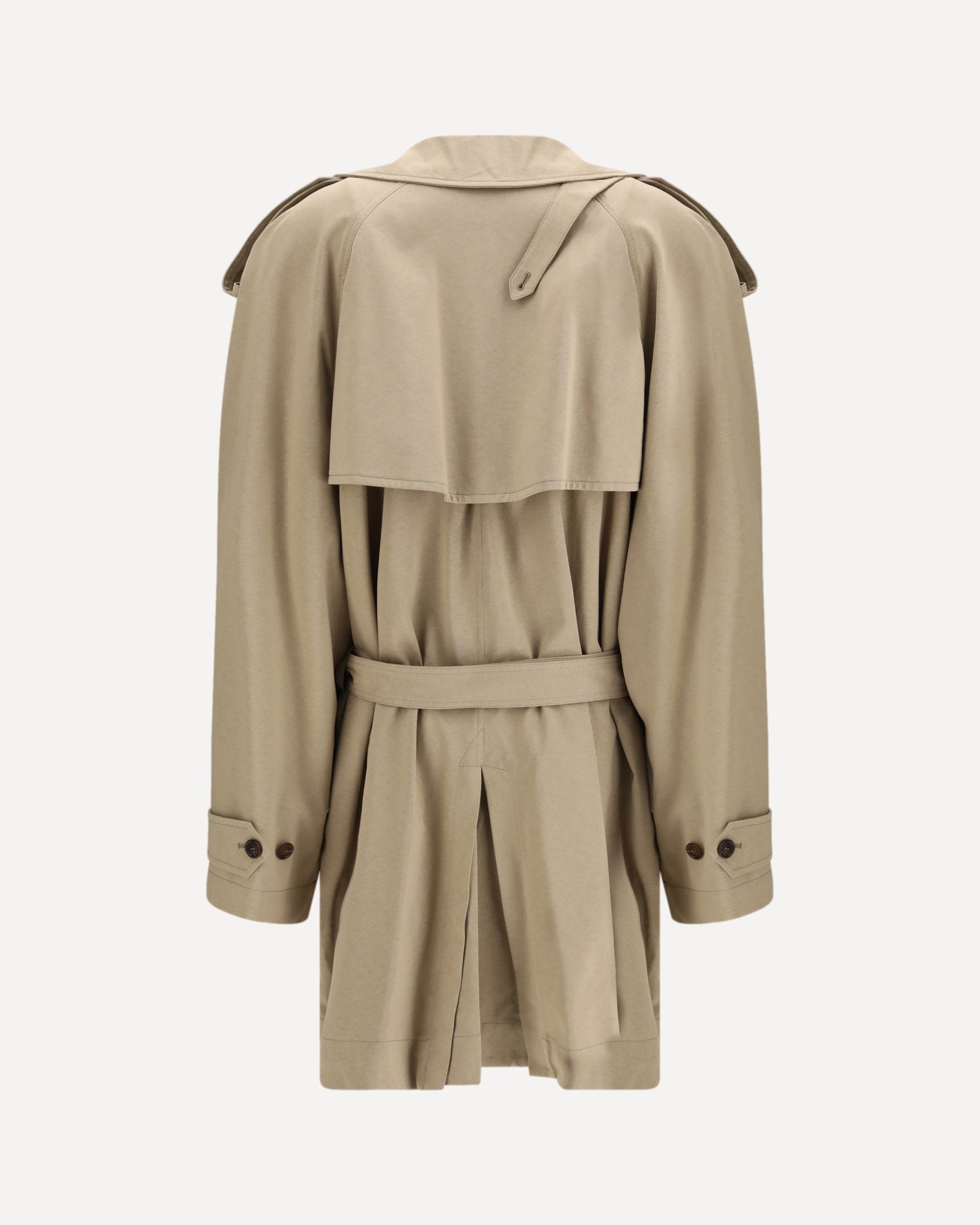 Balenciaga Belted Double-Breasted Trench Coat