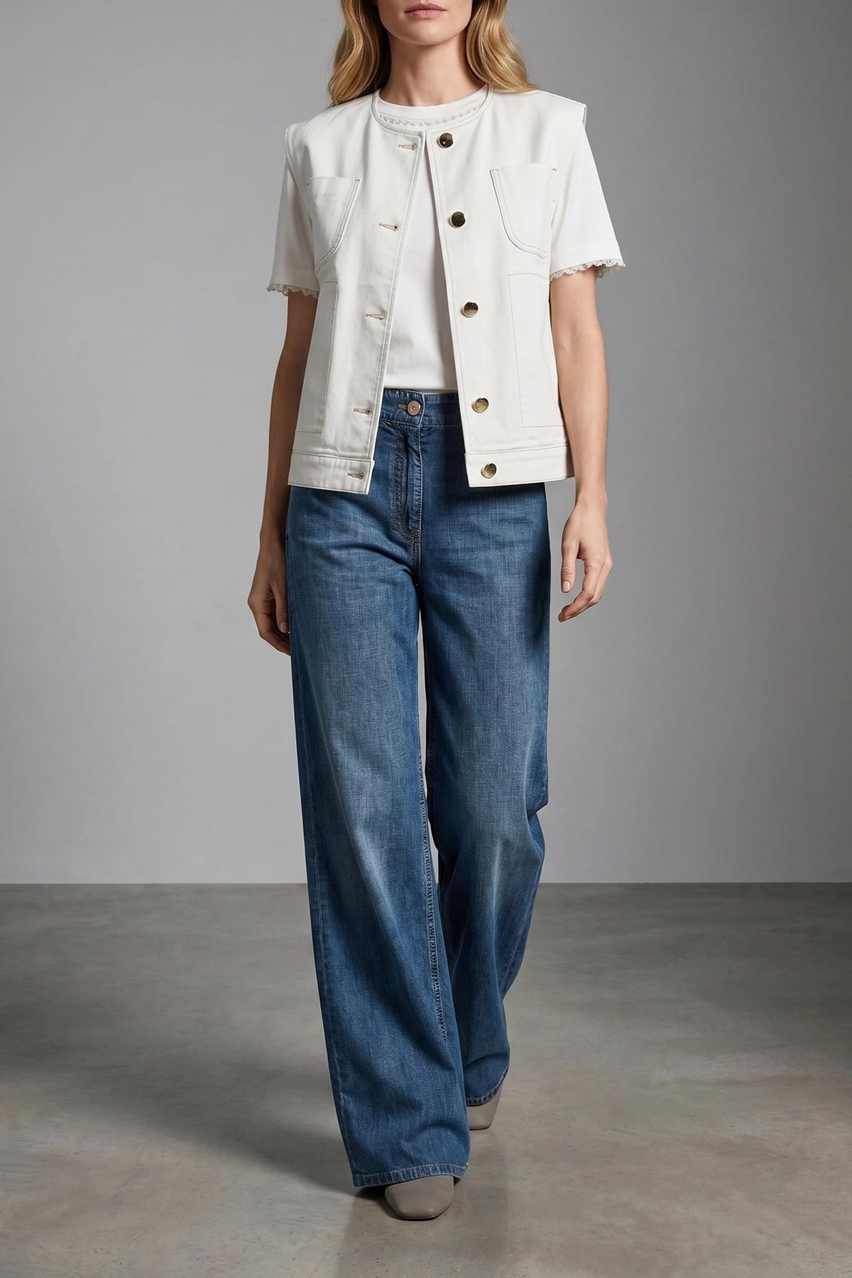 Brunello Cucinelli Wide Leg Jeans - alternate view