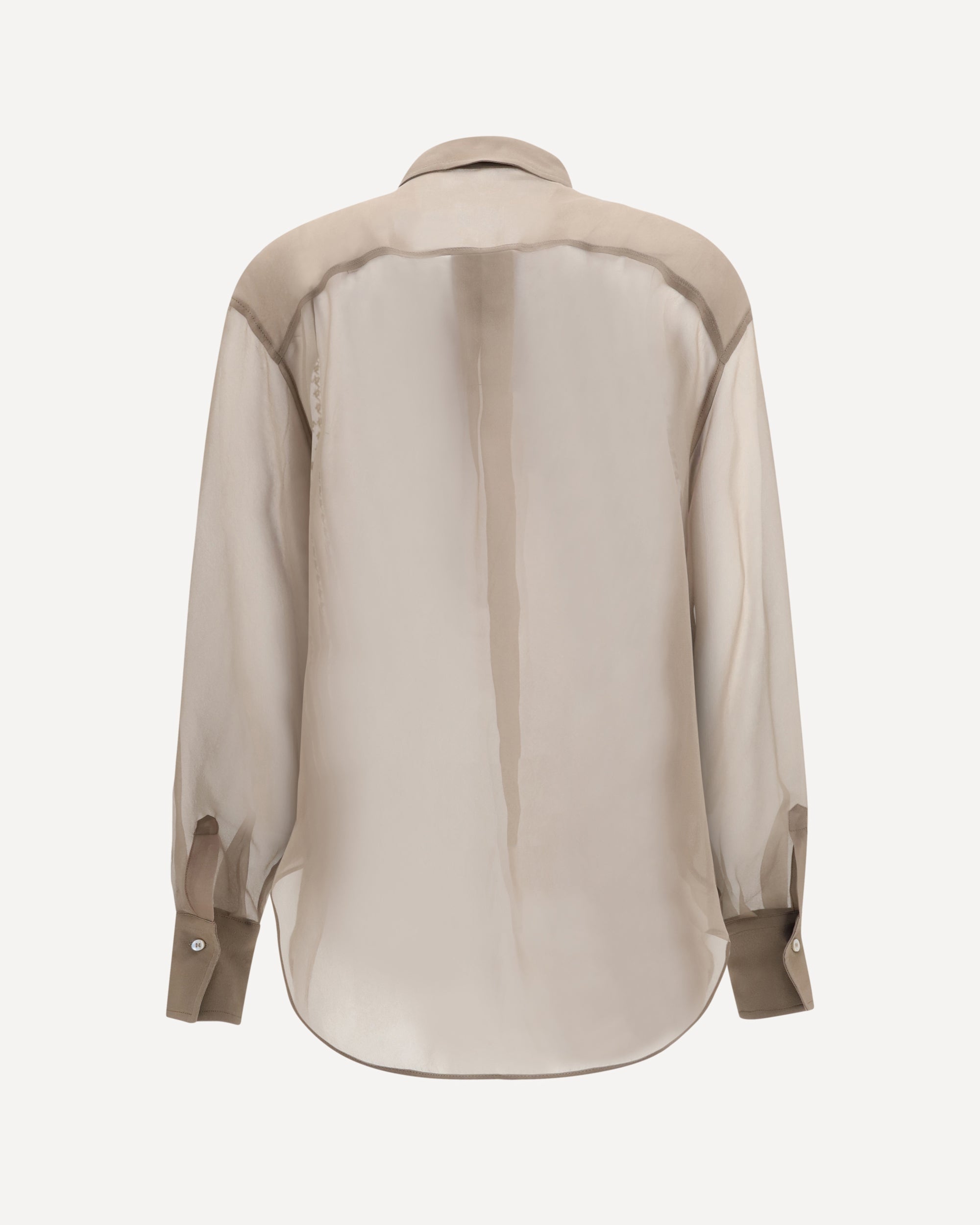 Brunello Cucinelli Sheer Checked Shirt