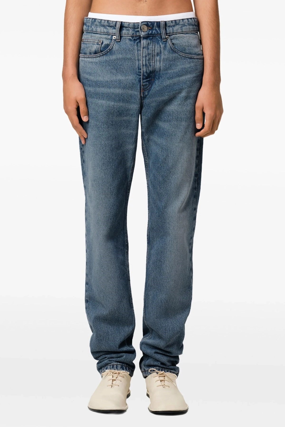 Ami Paris Straight Leg Denim Jeans - alternate view