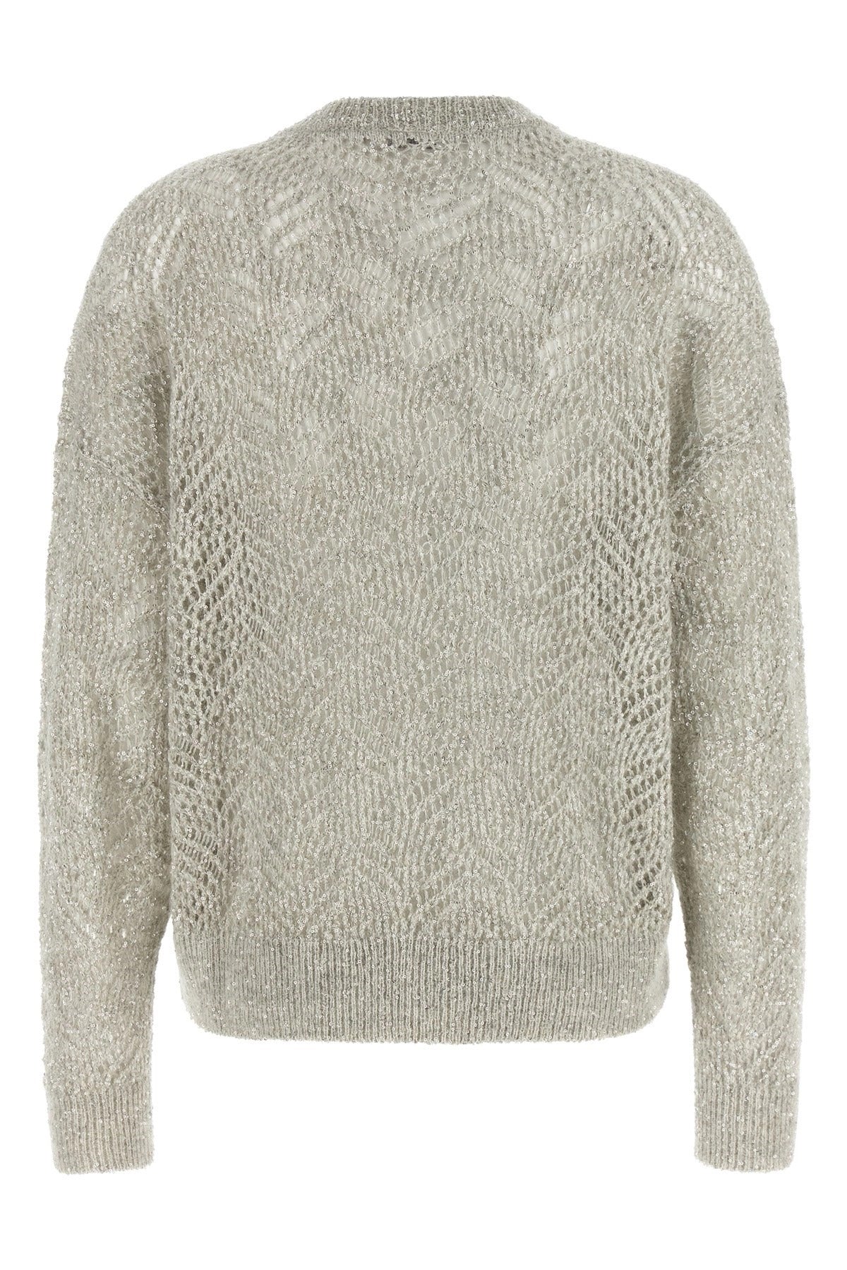 Brunello Cucinelli Dazzling Abstract Leaf Sweater | Sendegaro JP