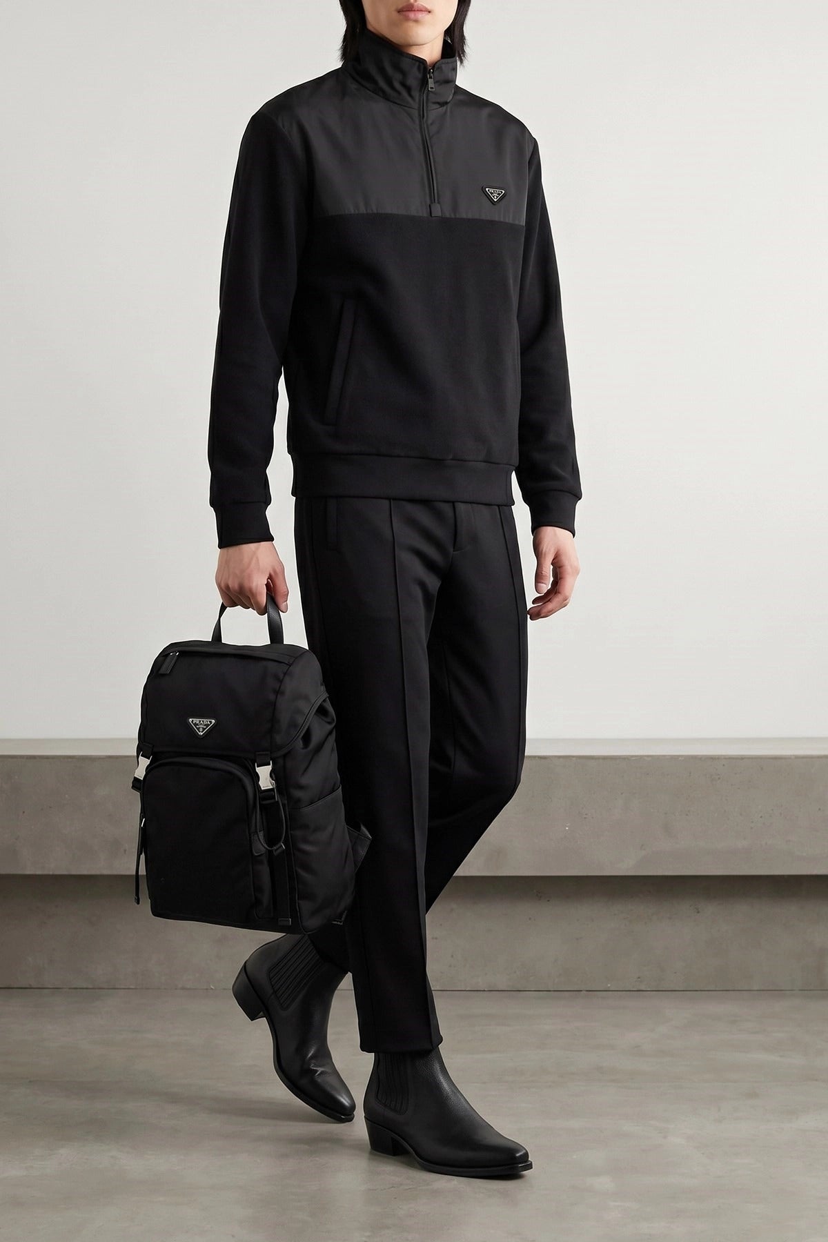 Prada Re-Nylon Band Joggers - alternate view