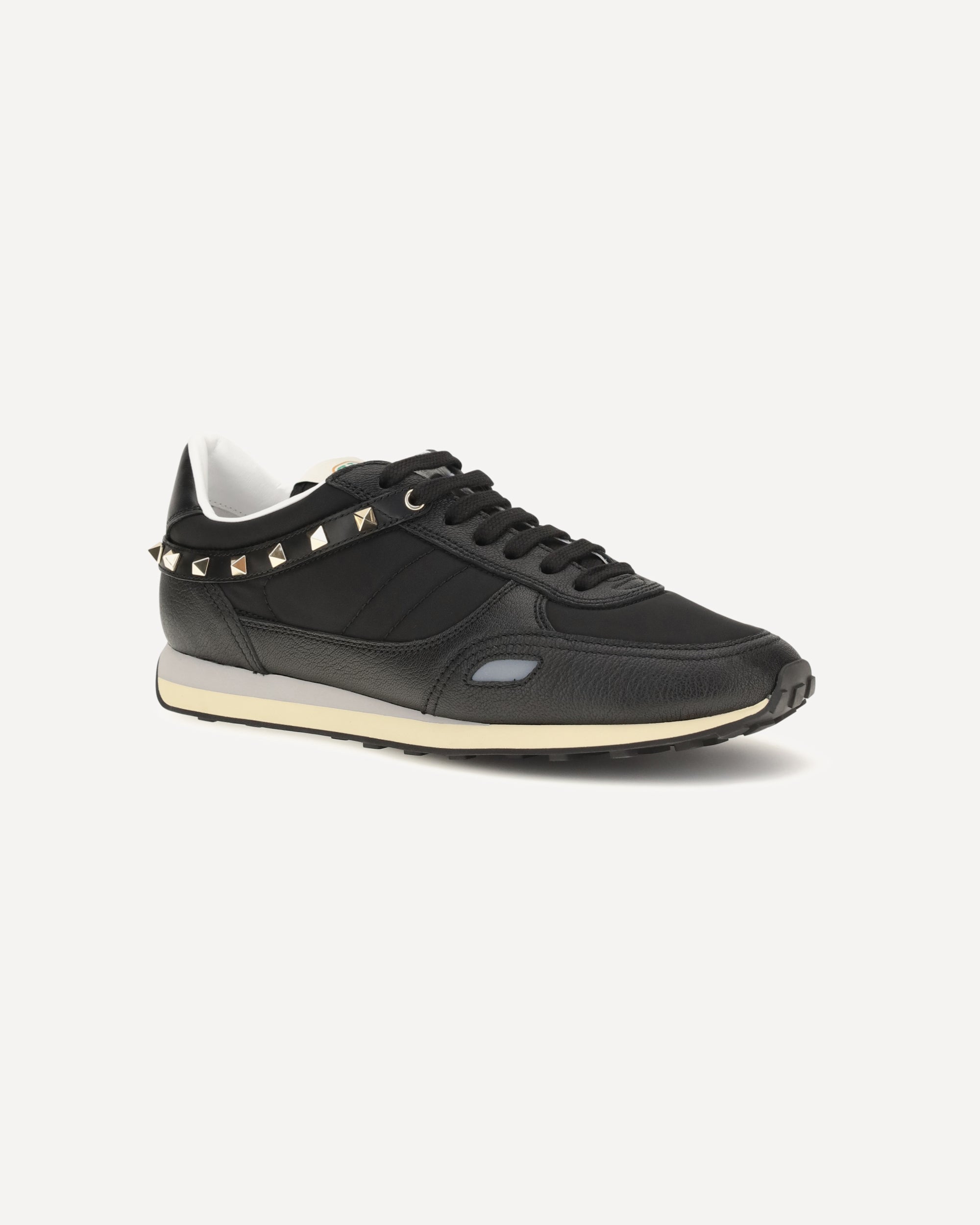 Valentino Garavani Stud Up Sneakers Leather Nylon - alternate view
