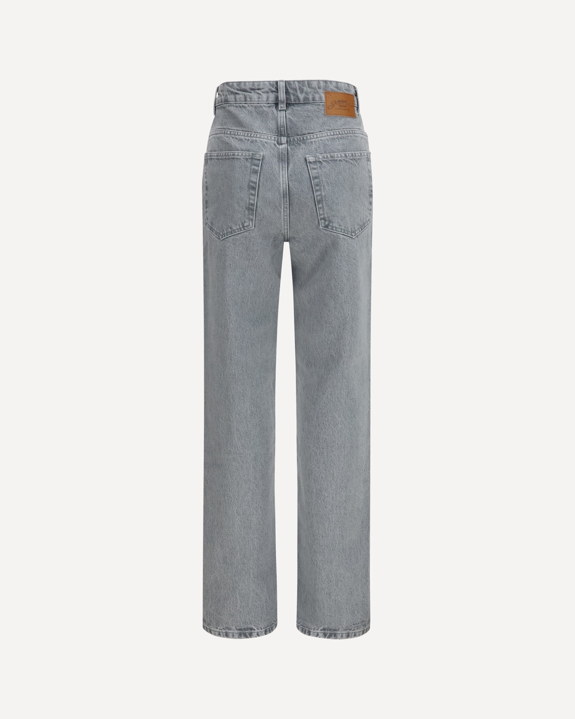 Ganni Rigid Denim Cuffed Jeans - alternate view