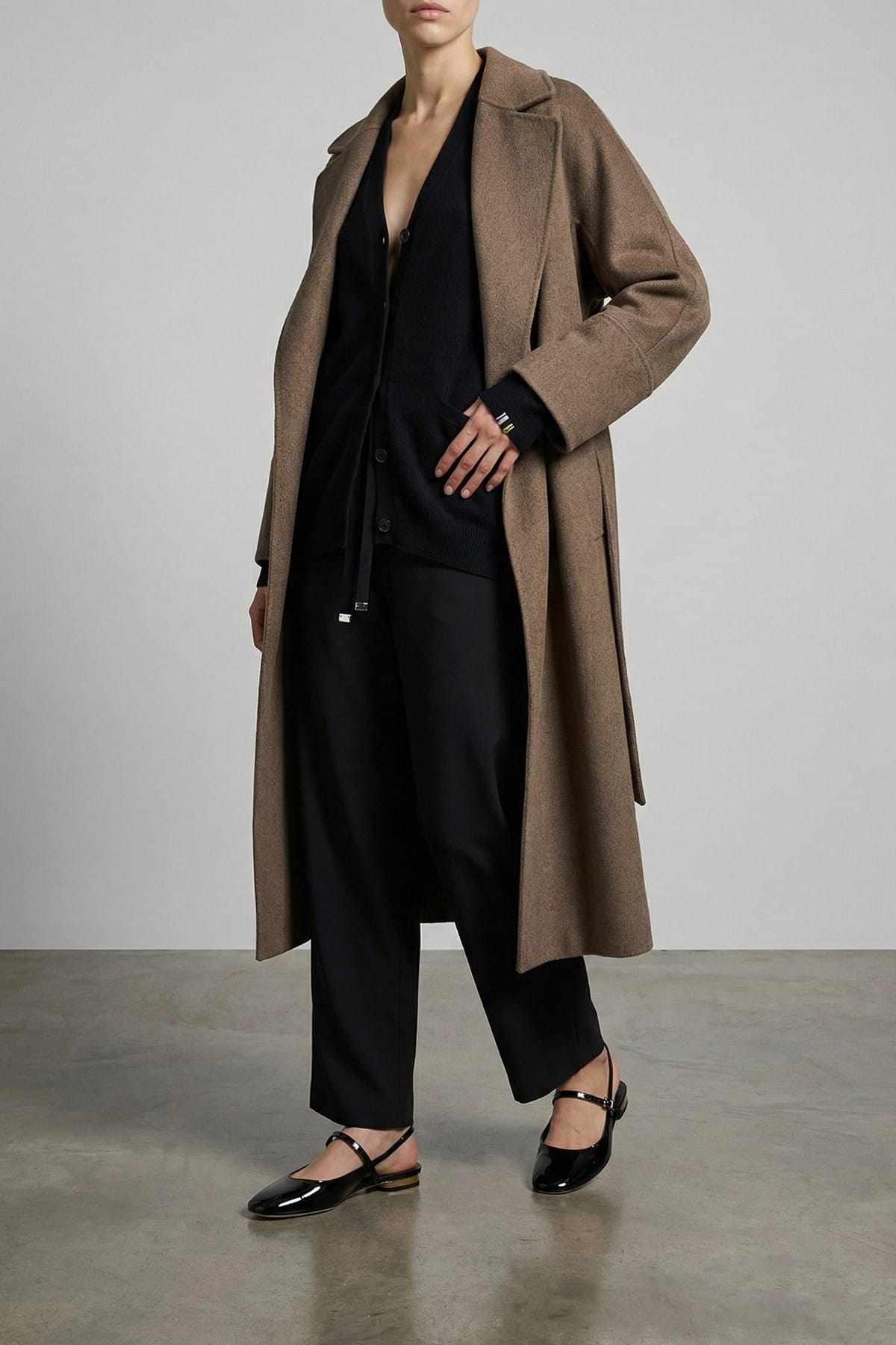'S Max Mara Wool Cropped Flared Joggers - alternate view