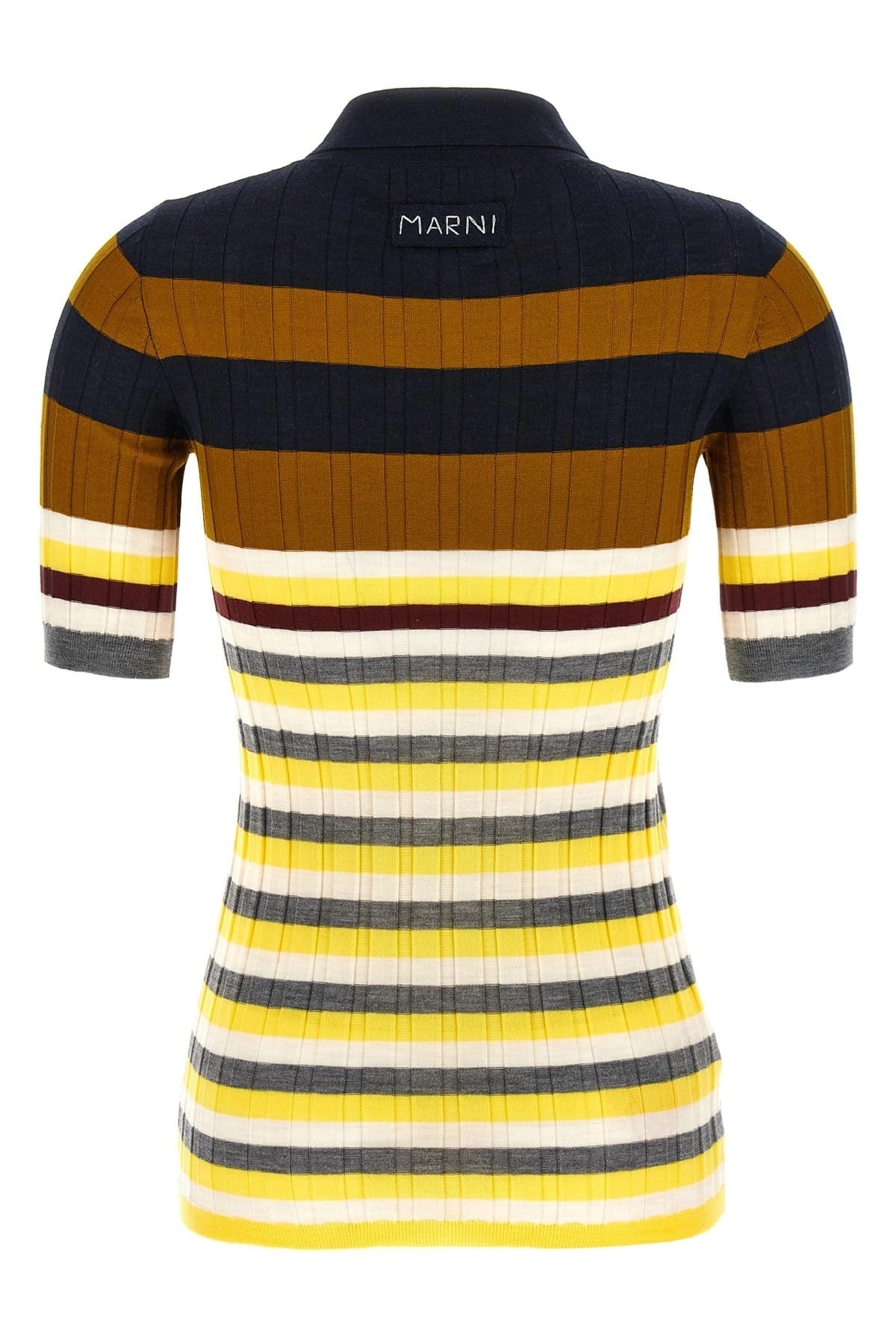 Marni Ribbed Wool Polo Shirt - alternate view
