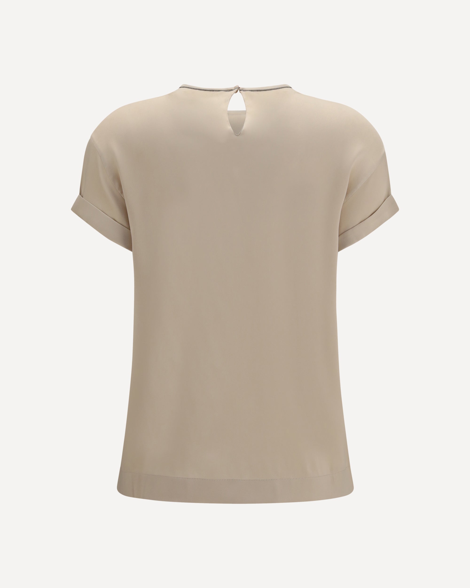 Brunello Cucinelli zijden blouse met Monili-ketting - alternate view
