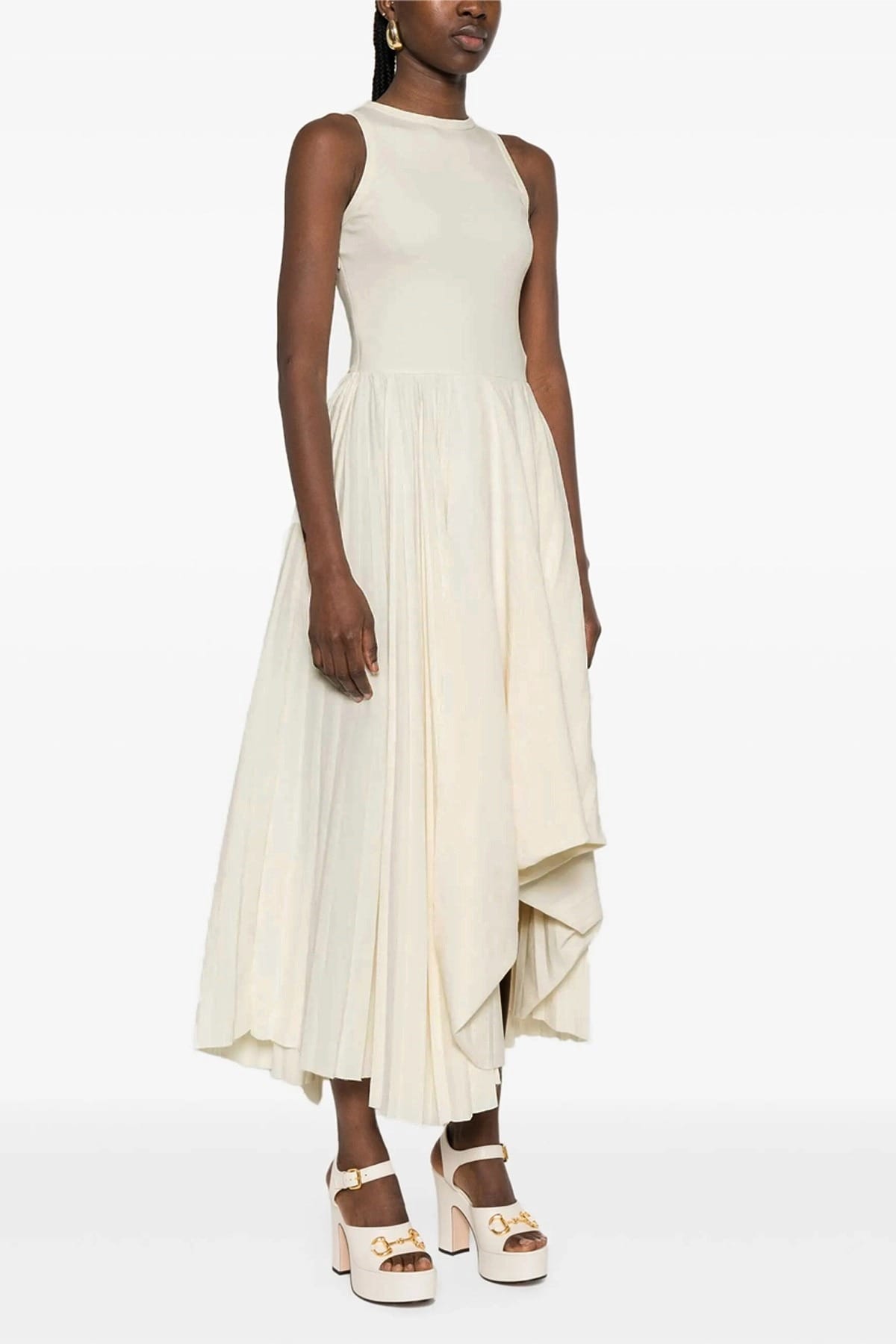 Alexander McQueen Asymmetrical Hem Maxi Dress - alternate view