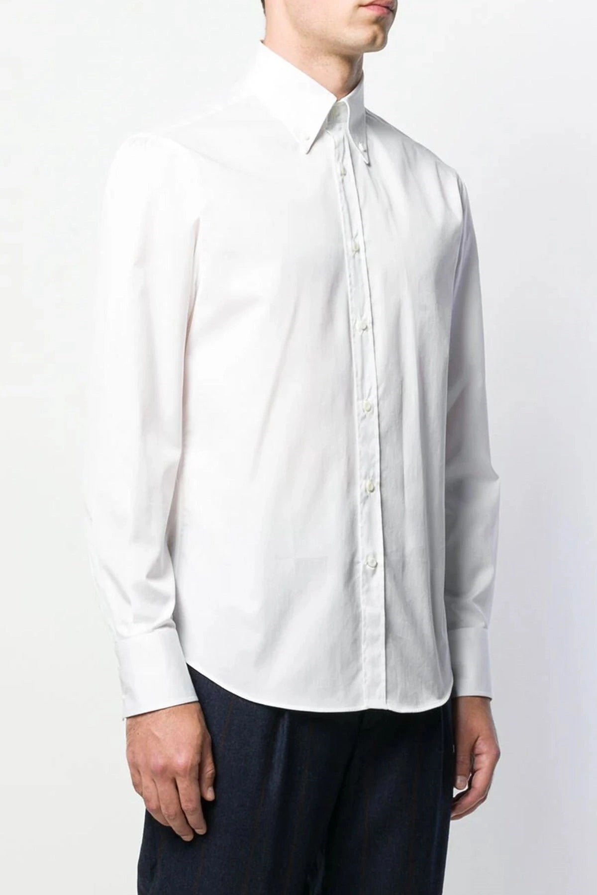 Brunello Cucinelli White Cotton Shirt - alternate view