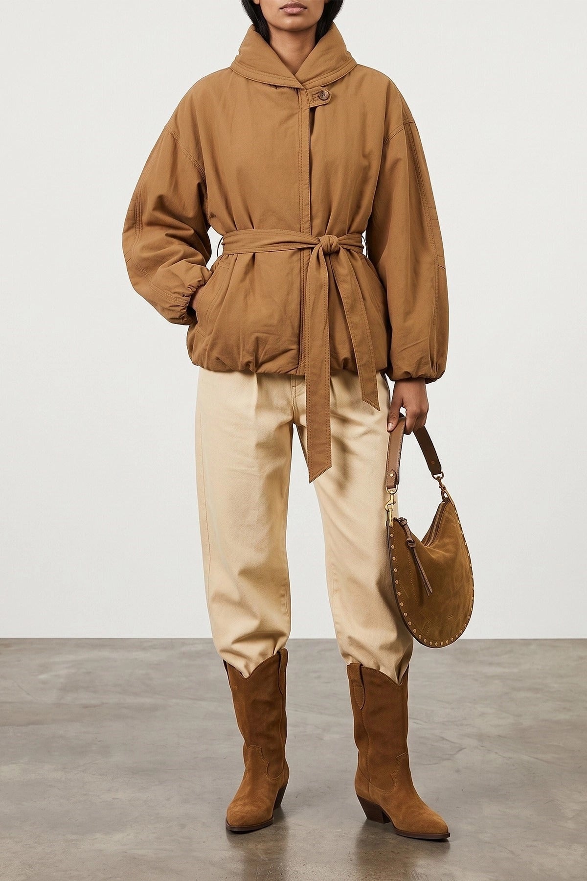 Isabel Marant Oskan Hobo Zipped Shoulder Bag - alternate view