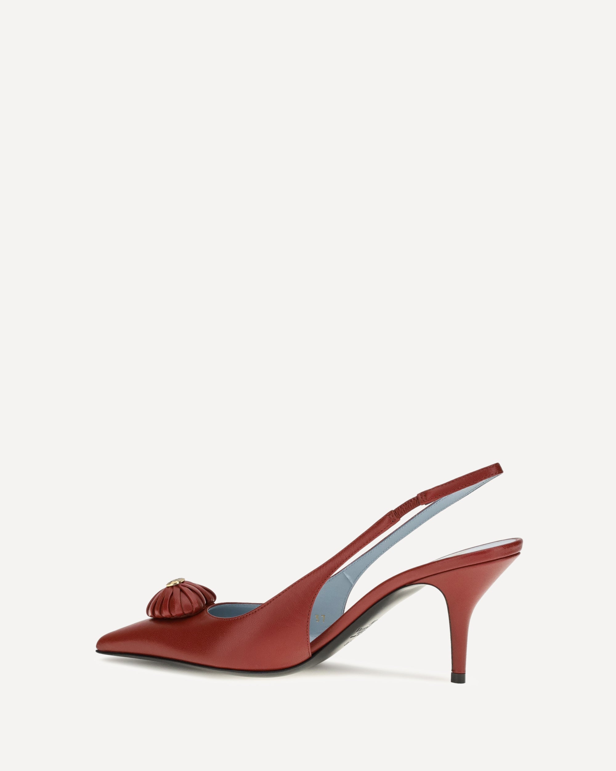 Valentino Garavani Coeur Royal Slingback Leather Pumps