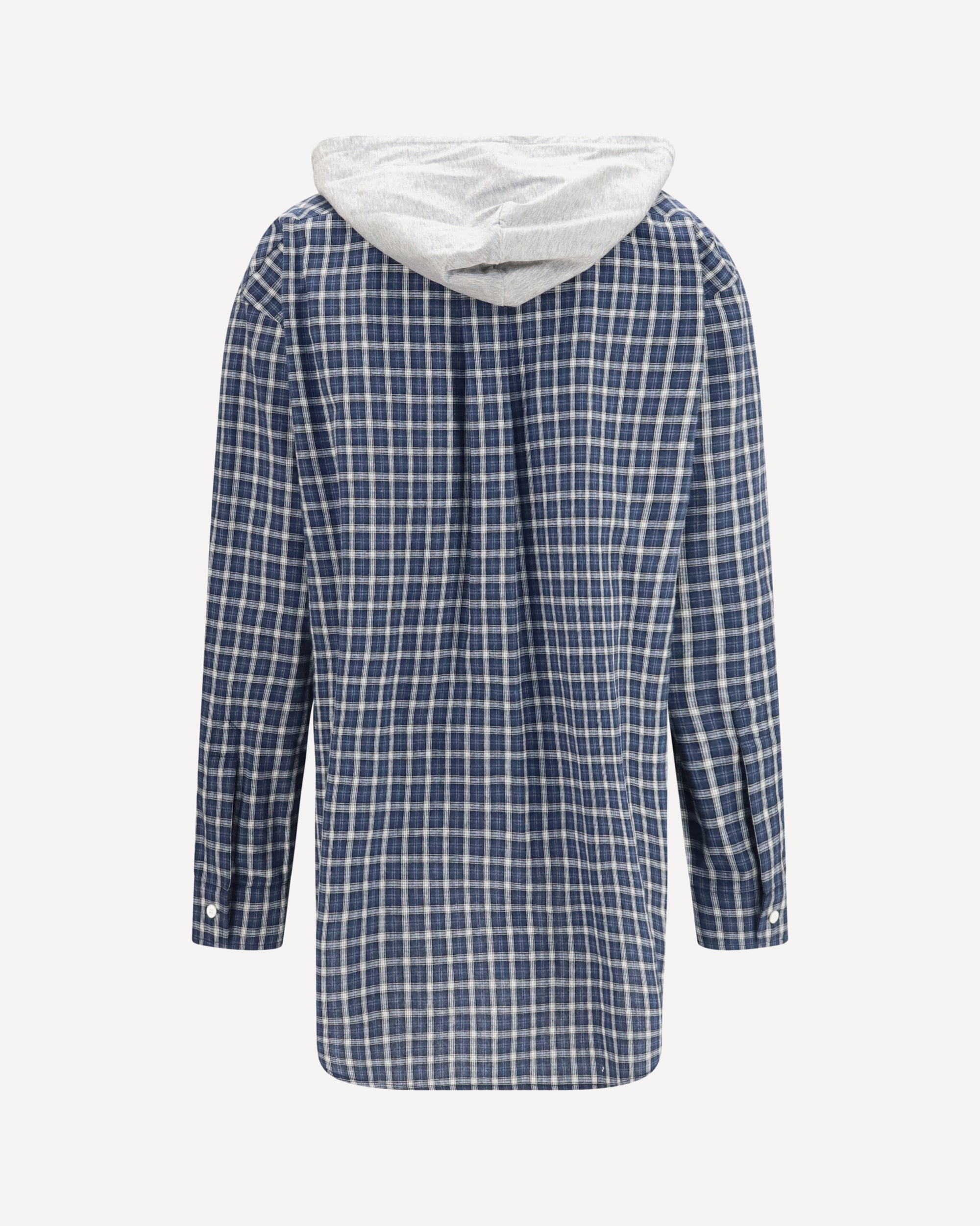Miu Miu Camisa xadrez com capuz - alternate view