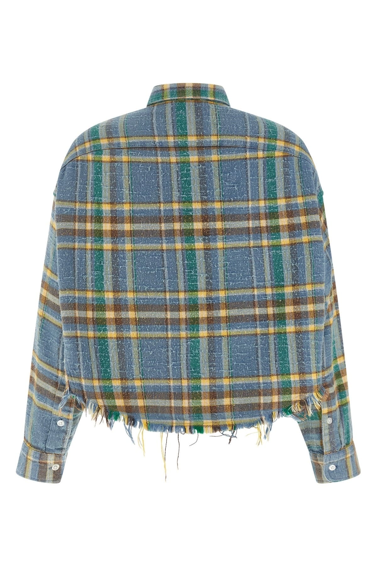 R13 Fringed Check Cotton Shirt - alternate view