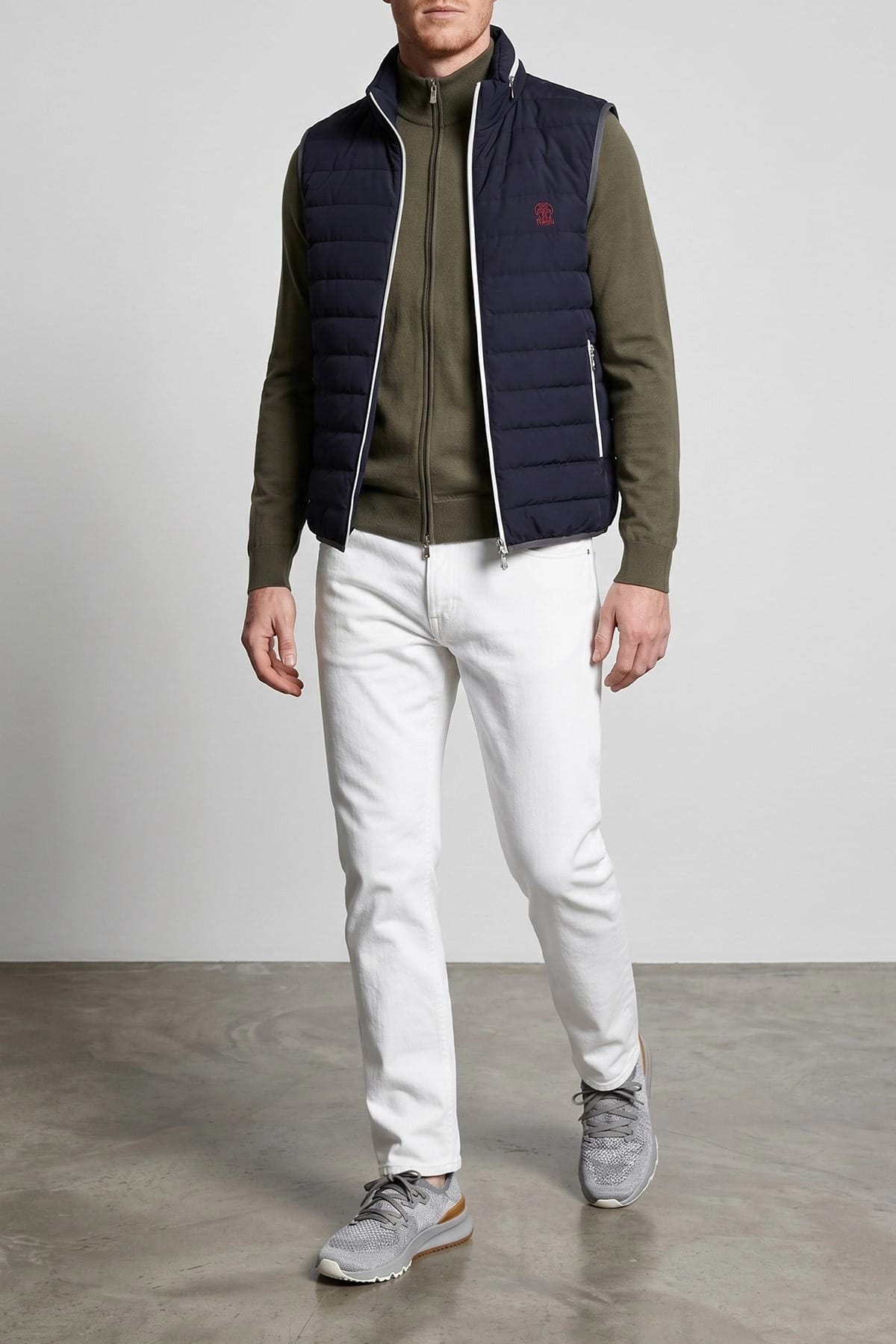 Brunello Cucinelli Logo Embroidered Gilet - alternate view
