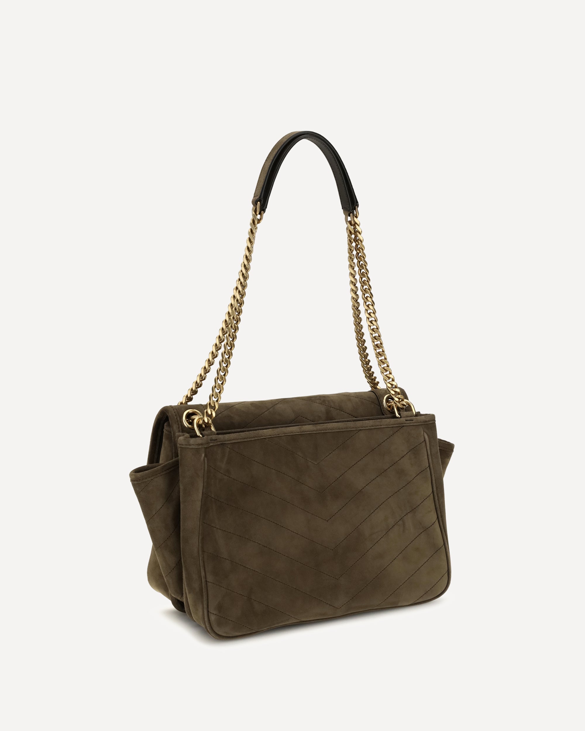 Saint Laurent Niki Tripouch Suede Shoulder Bag - alternate view