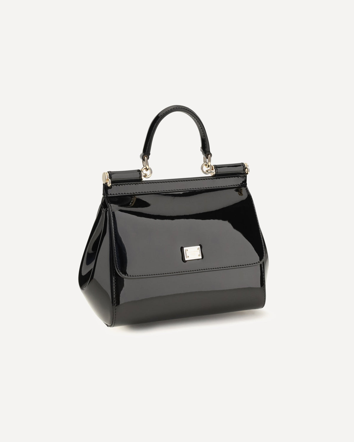 Dolce & Gabbana Small Sicily Patent Leather Handbag - alternate view