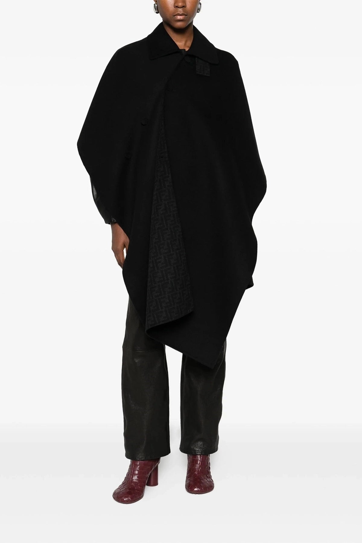 Fendi Double Wool Cape - alternate view