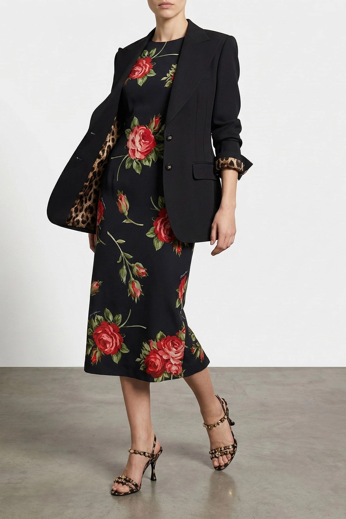 Dolce & Gabbana Bouquet Rose-jurk - alternate view