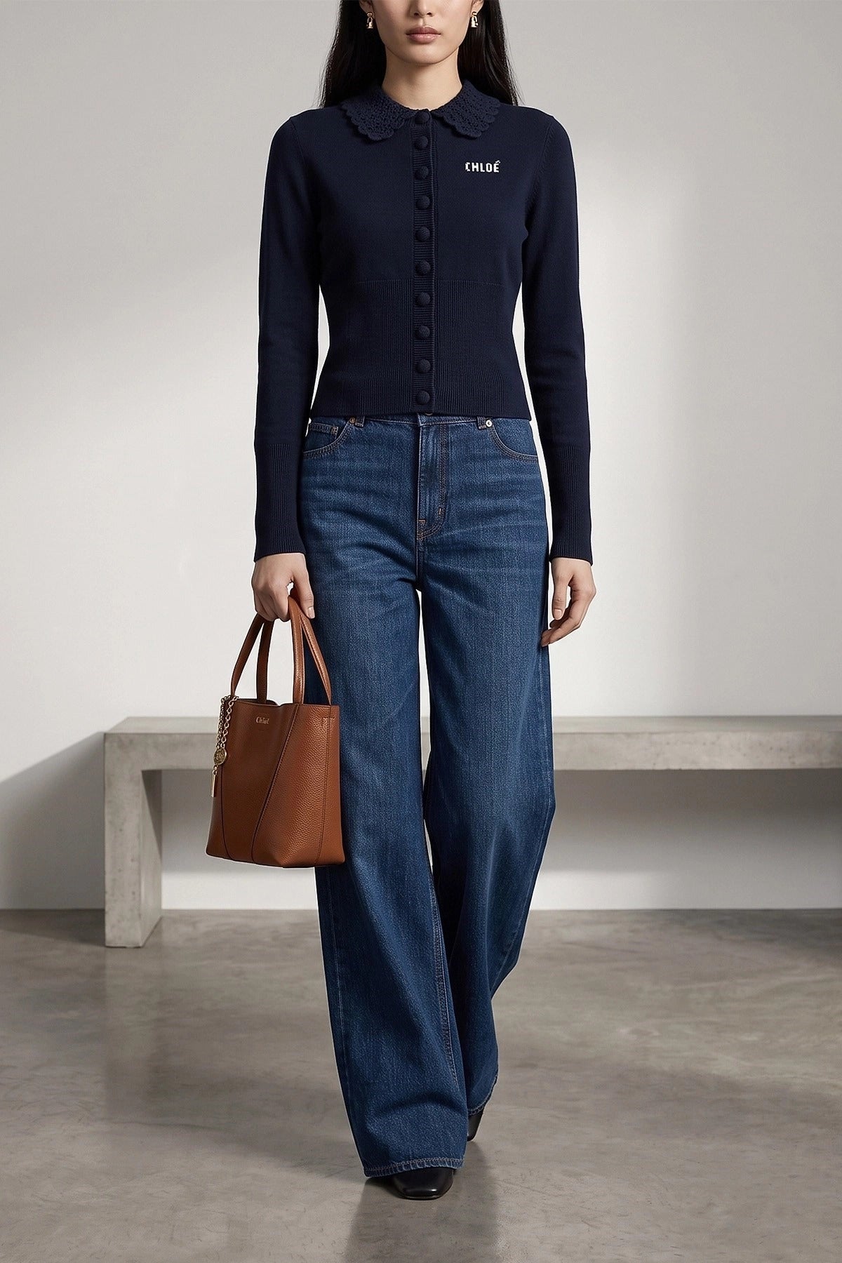 Chloé Collared Cardigan