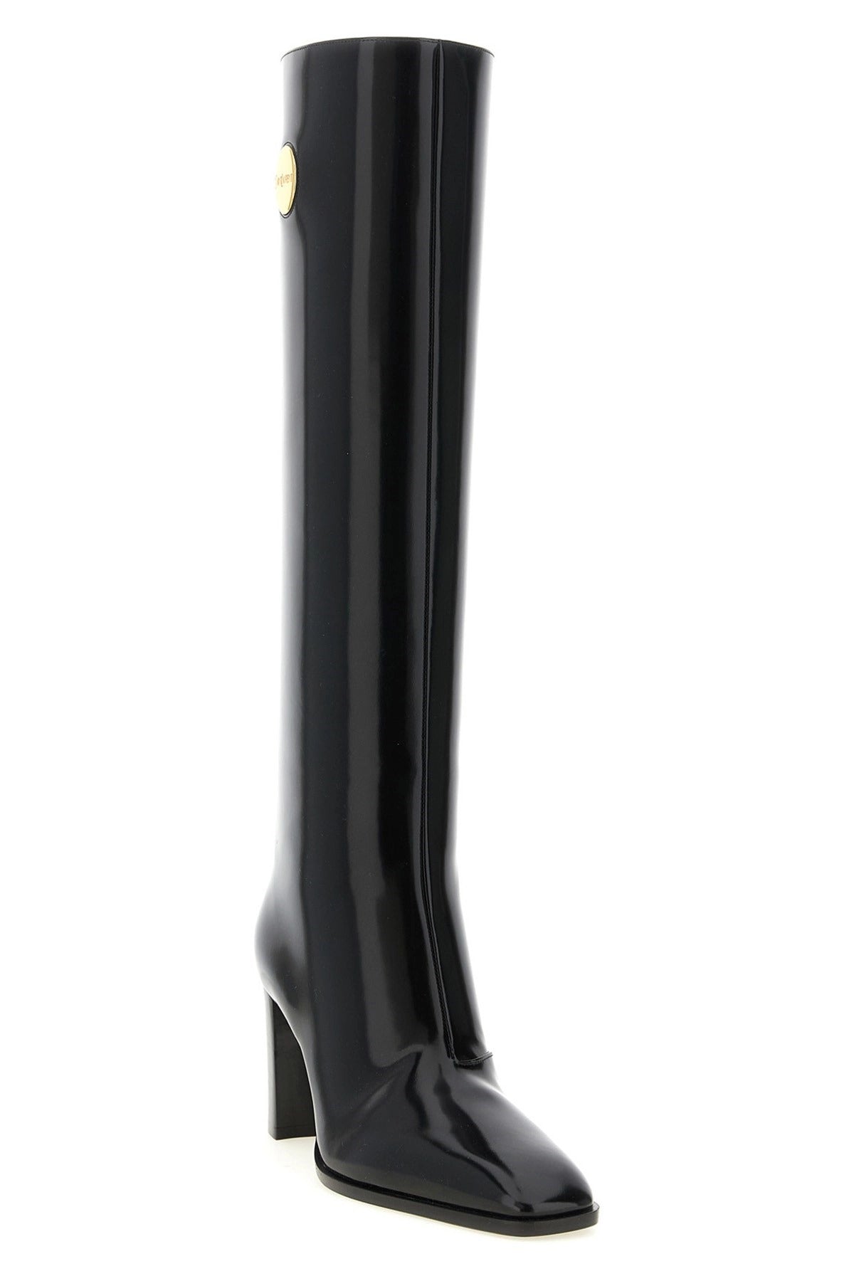 Saint Laurent Louis Patent High Boots - alternate view