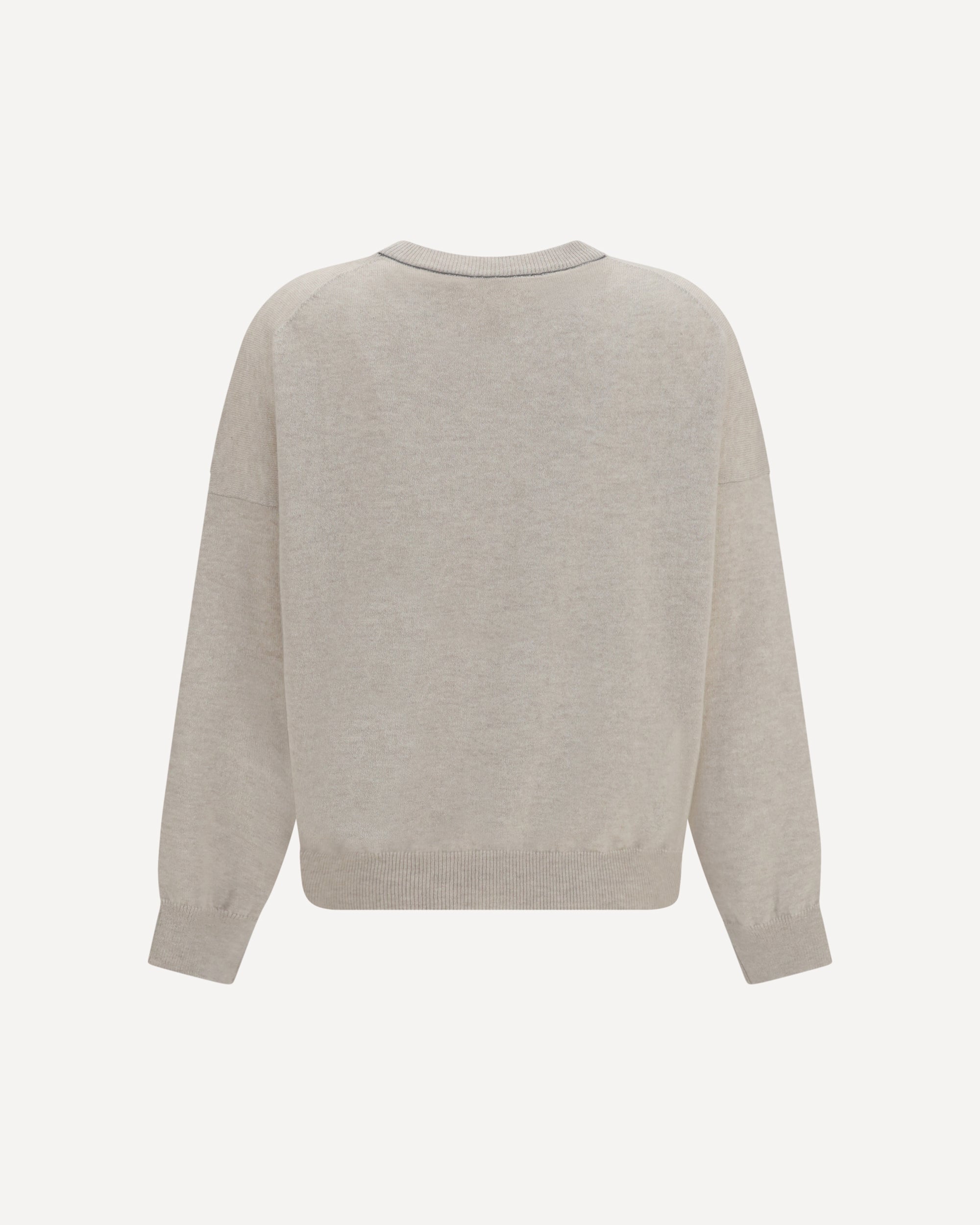 Brunello Cucinelli Cashmere Sweater With Monili Chain - alternate view