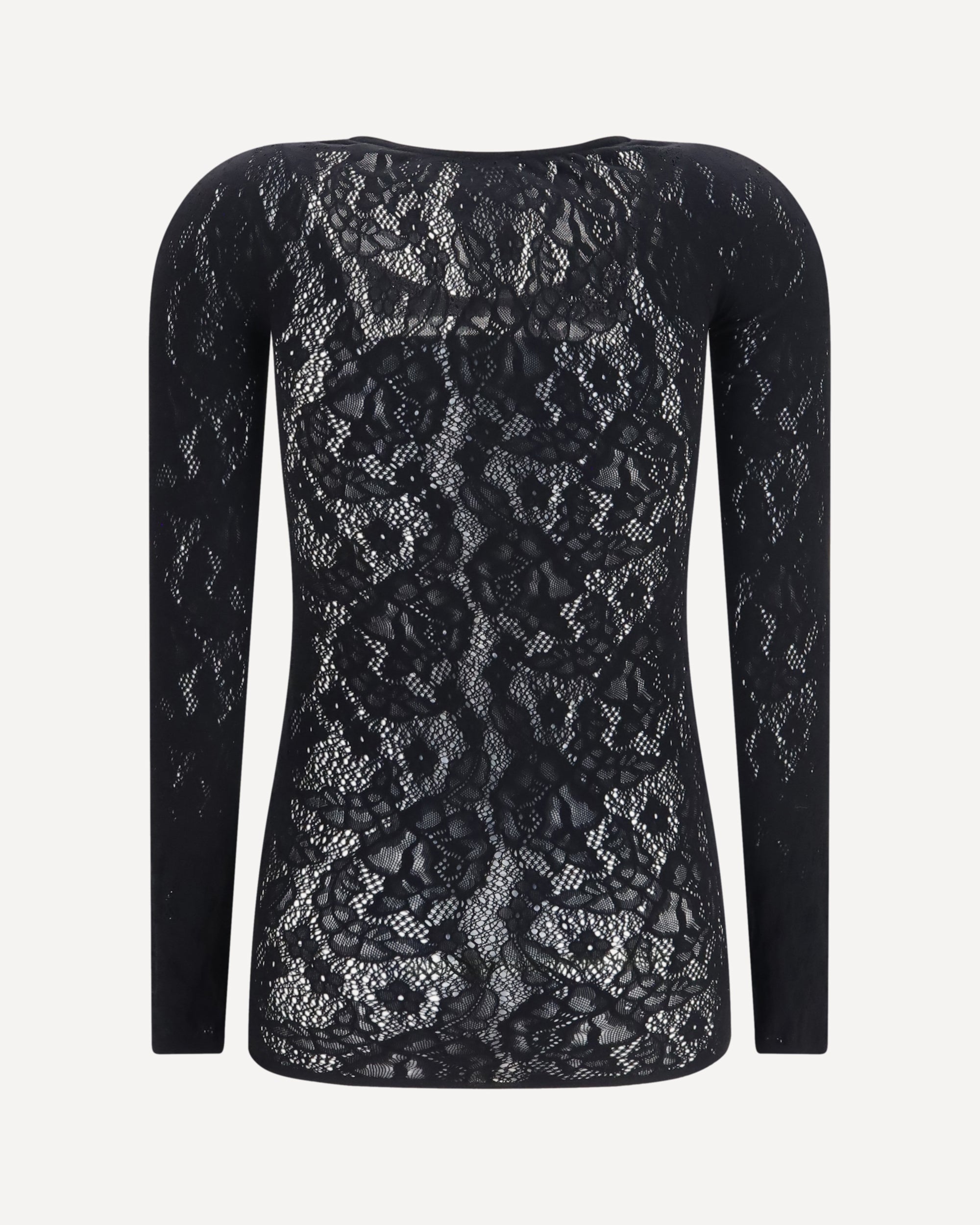 Wolford Infinite Rose Net Long-Sleeve Top - alternate view