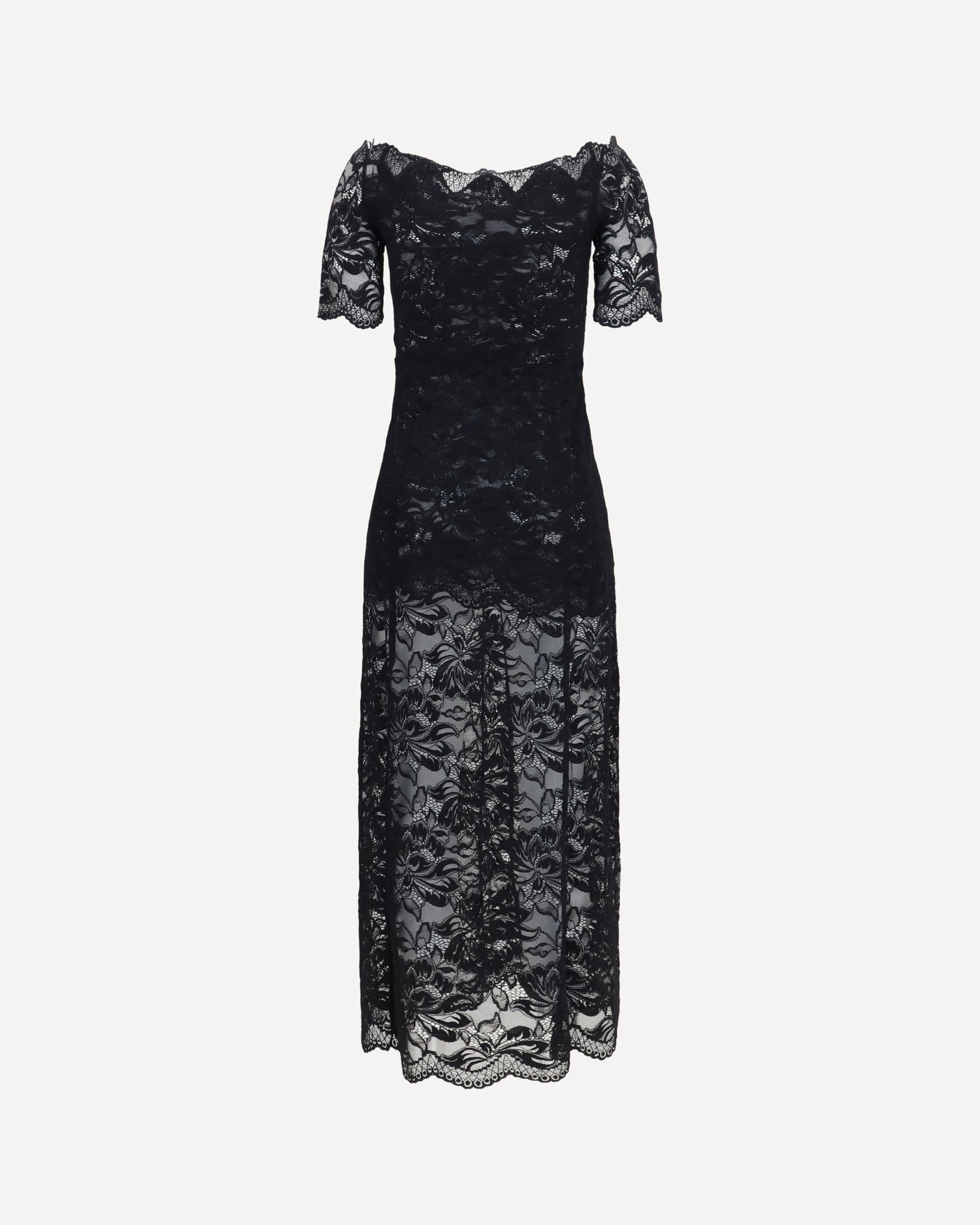 Rabanne Floral Lace Long Dress