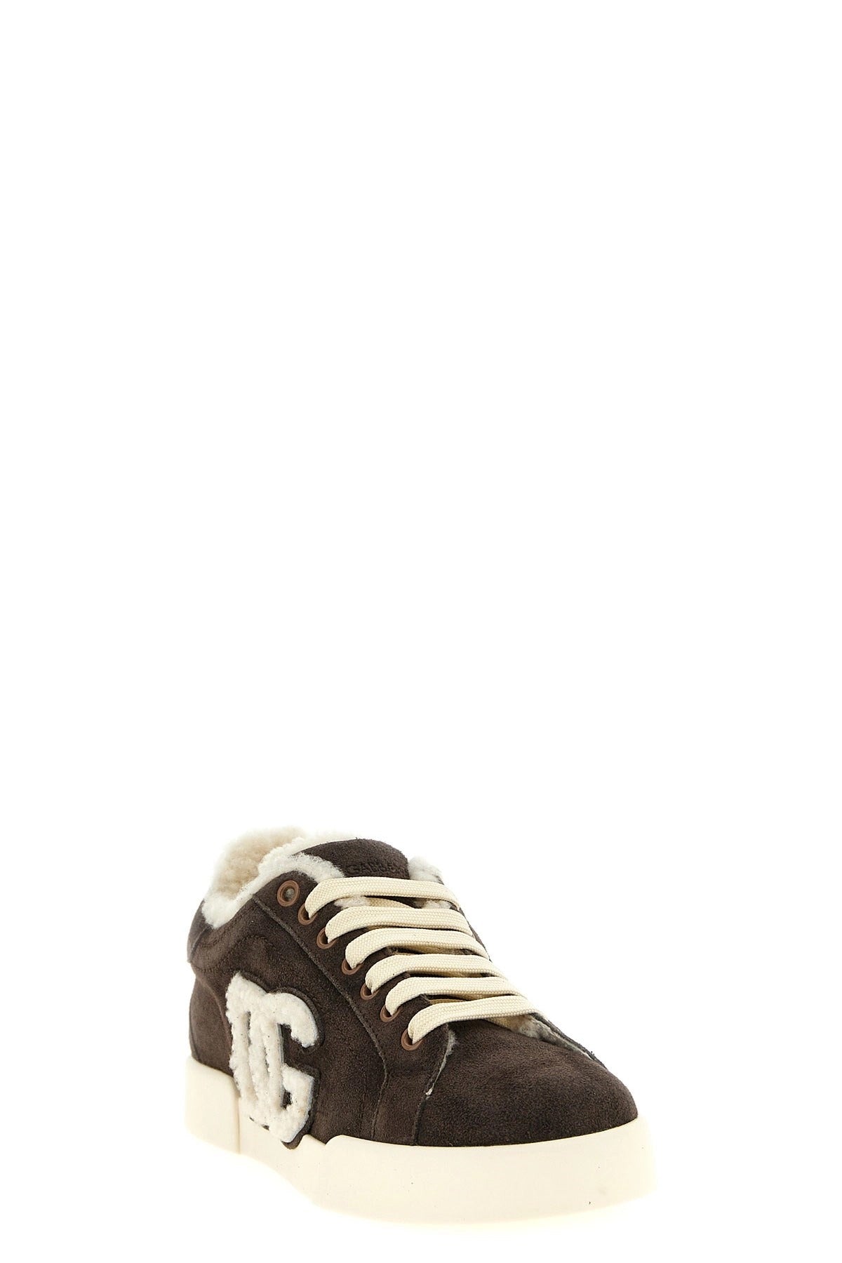 Dolce & Gabbana Shearling Low-Top Sneakers - alternate view