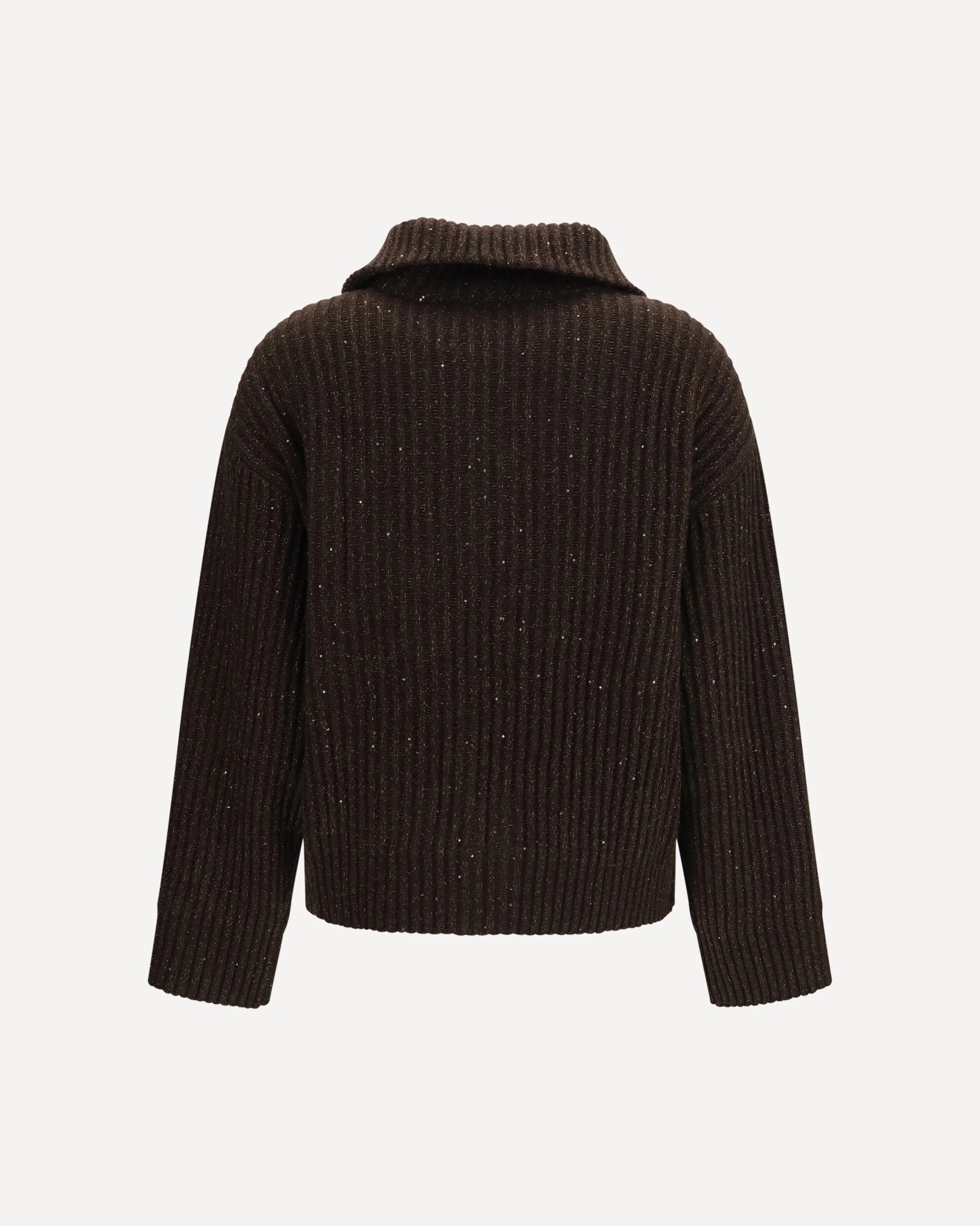 Brunello Cucinelli Ribbed Zip Sweater | Sendegaro