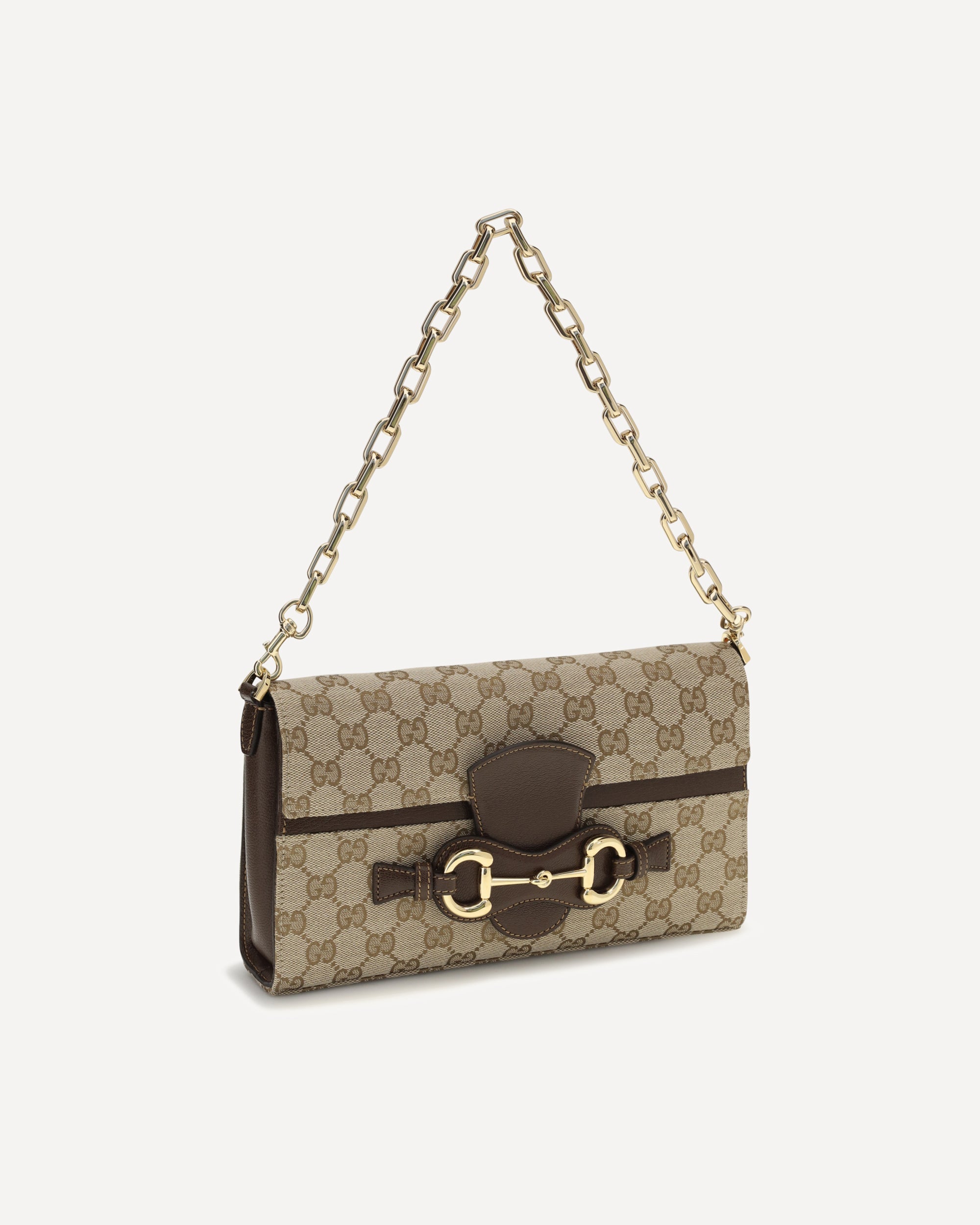 Gucci Medium Horsebit Ristretto Shoulder Bag