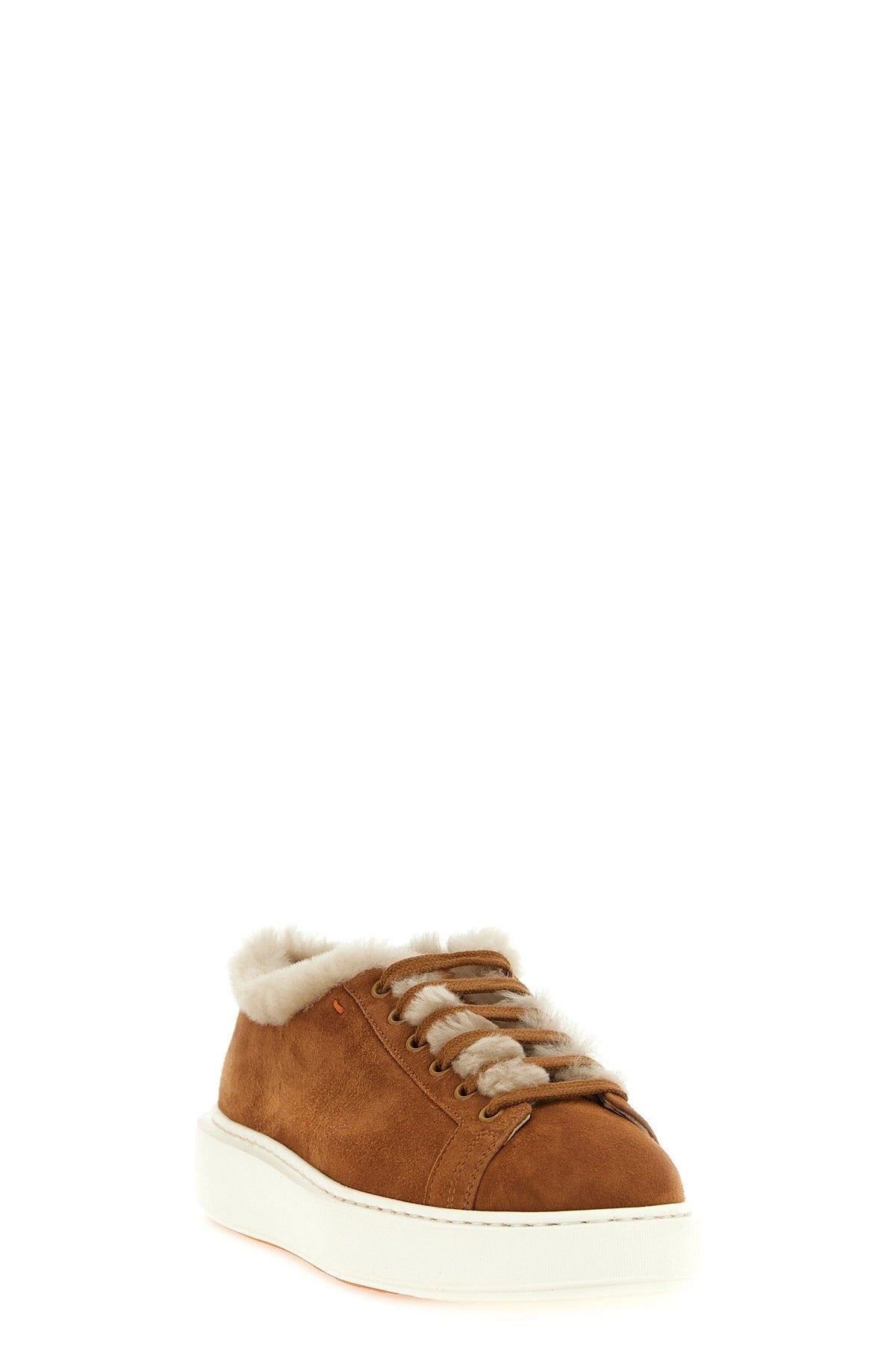 Santoni Cleanmount Shearling Sneakers