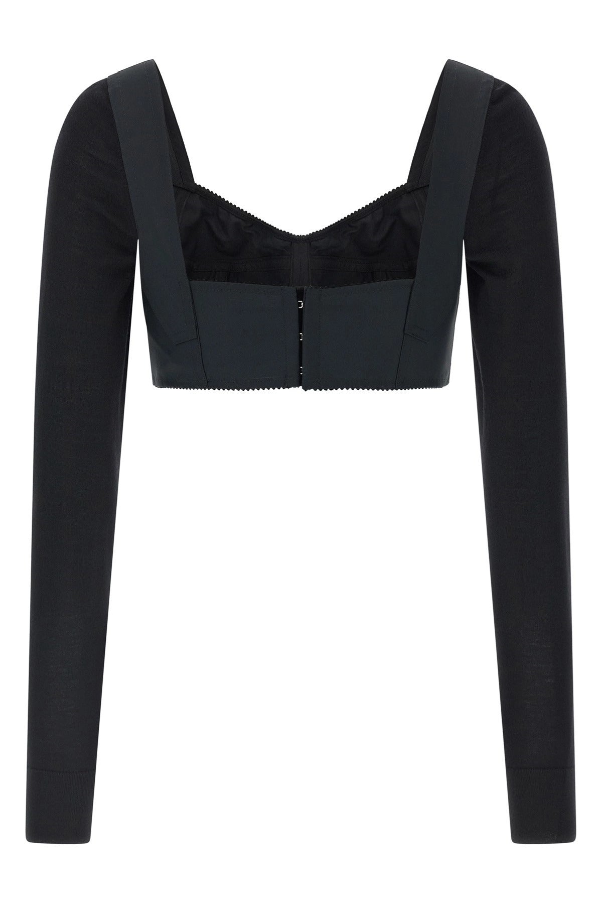Dolce & Gabbana Black Bustier Crop Top - alternate view