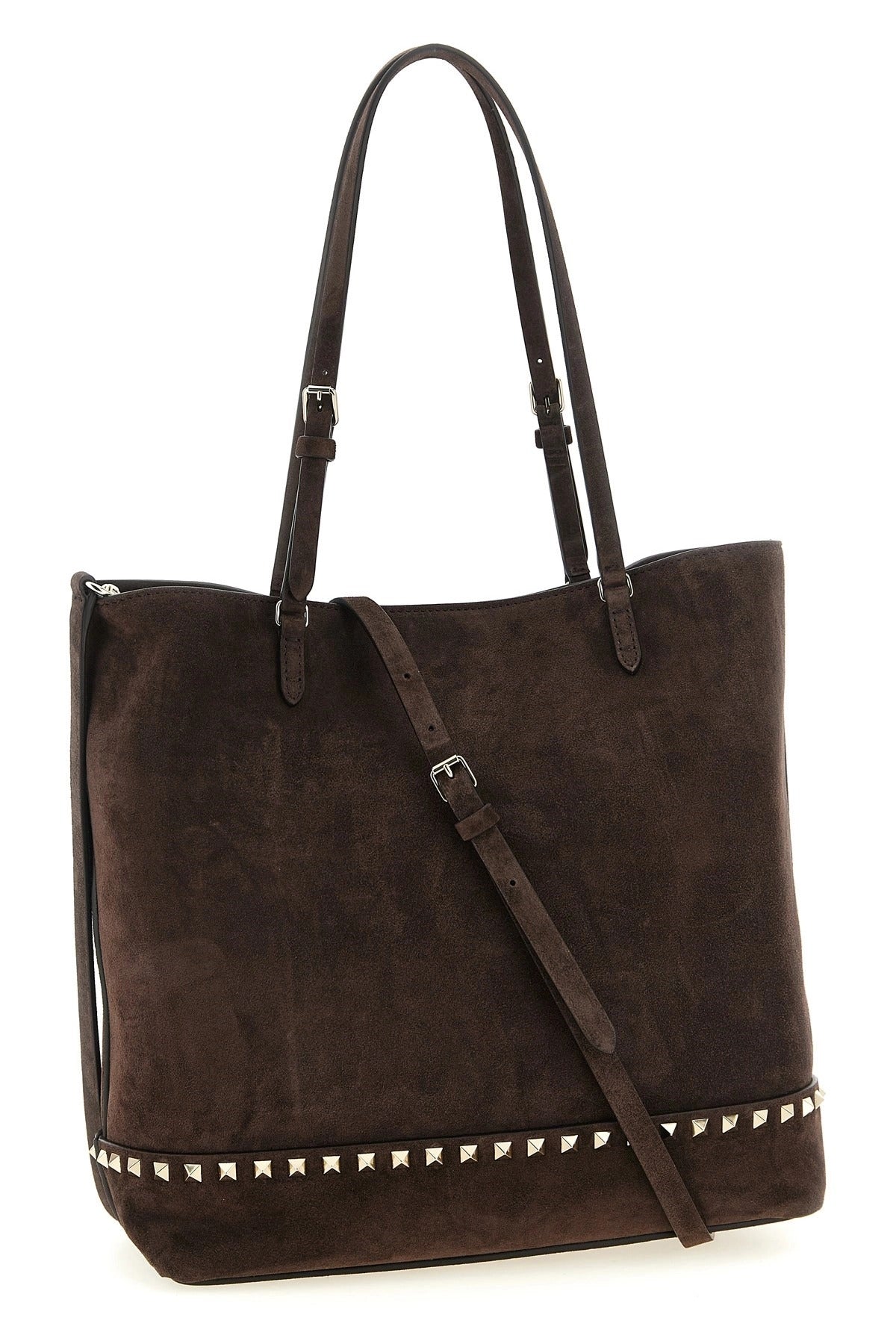 Valentino Garavani Rockstud Medium Suede Shoulder Bag