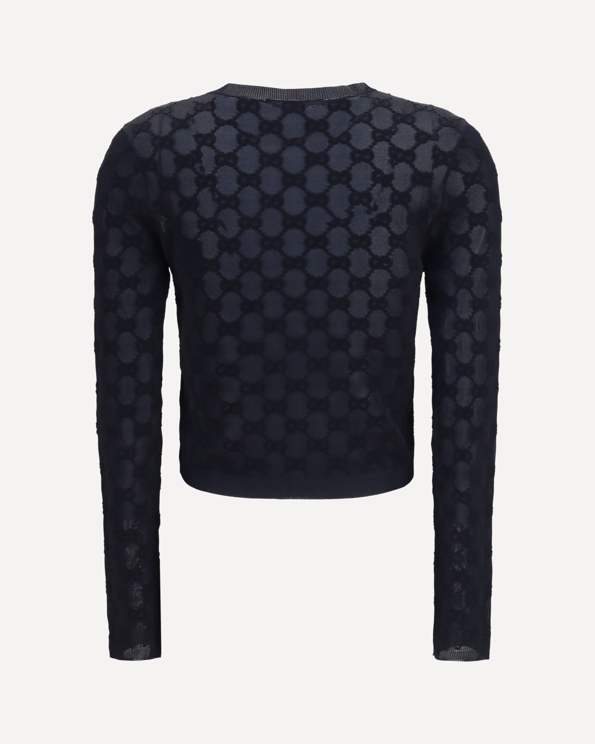 Gucci GG All-Over Viscose Crepe Cardigan - alternate view