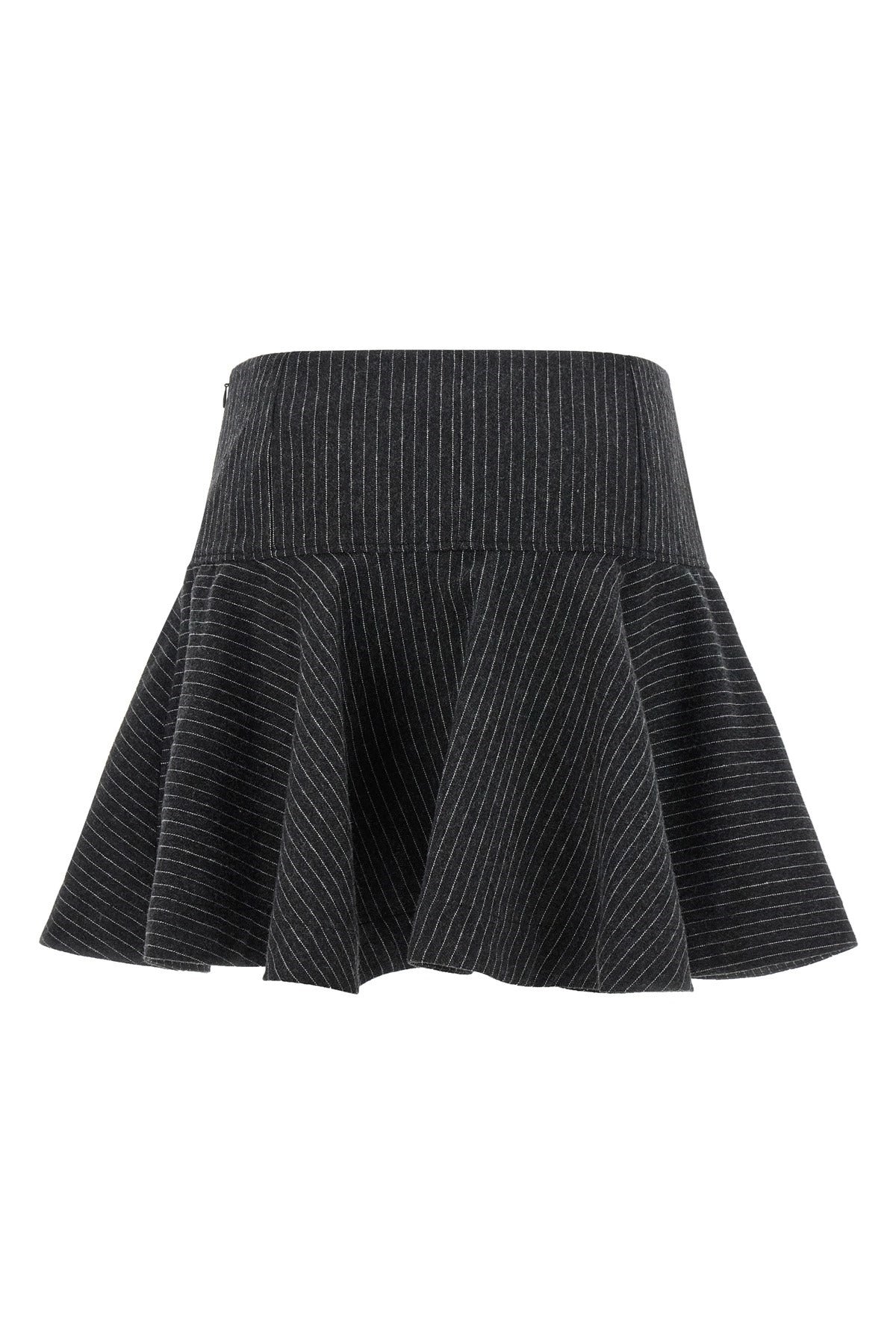 Ganni Pinstriped Flannel Mini Skirt - alternate view