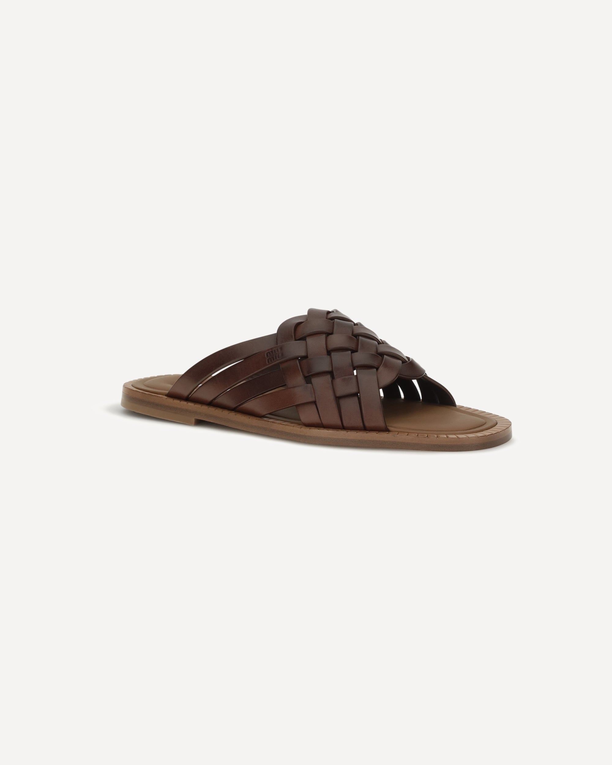 Miu Miu Leather Sandals - alternate view