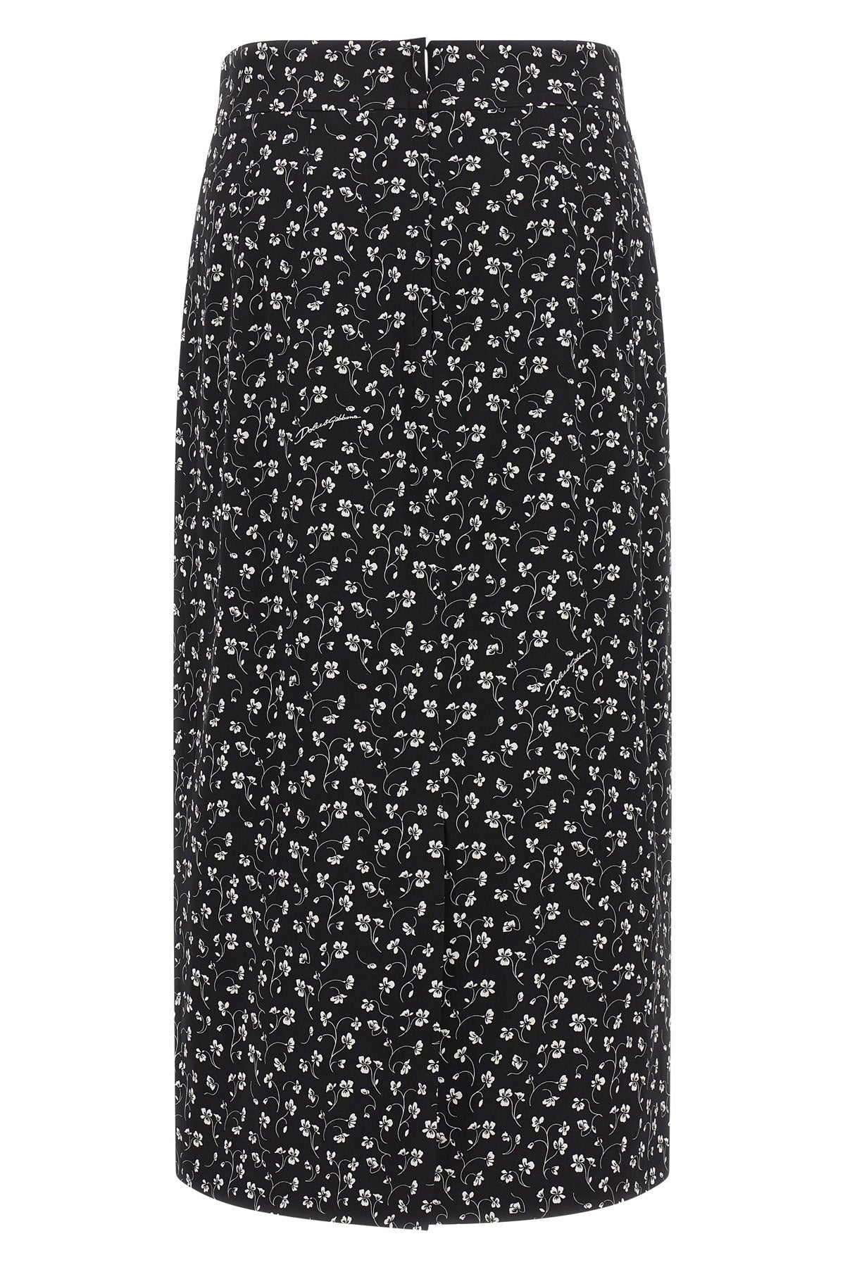 Dolce & Gabbana Floral Straight Midi Skirt - alternate view