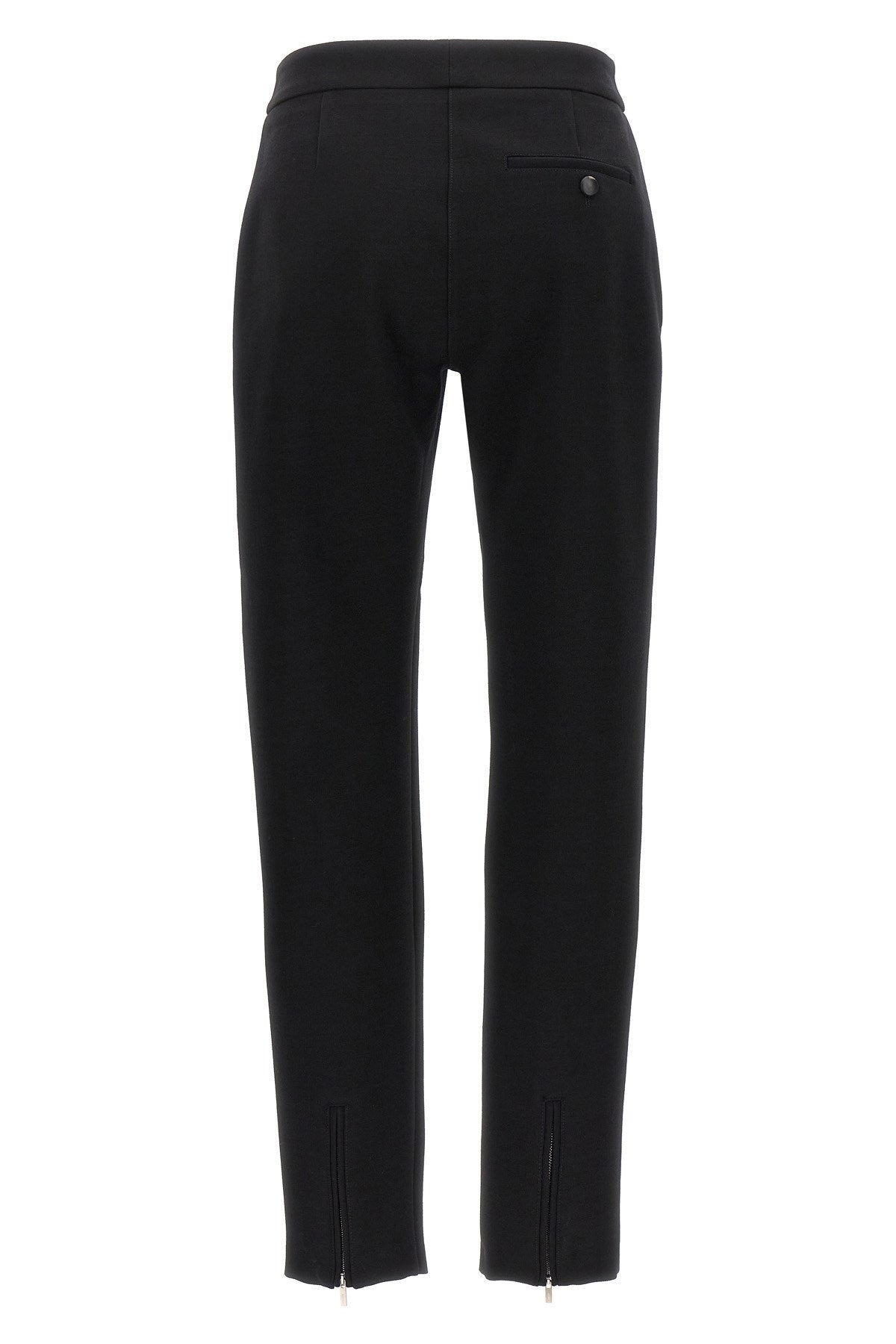 Ferragamo Black Stretch Wool Pants - alternate view