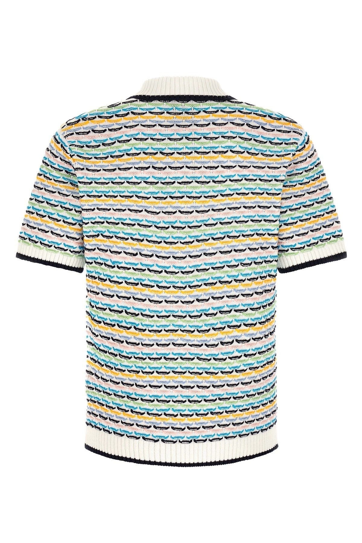 Casablanca Tuck Stitch Polo Shirt - alternate view