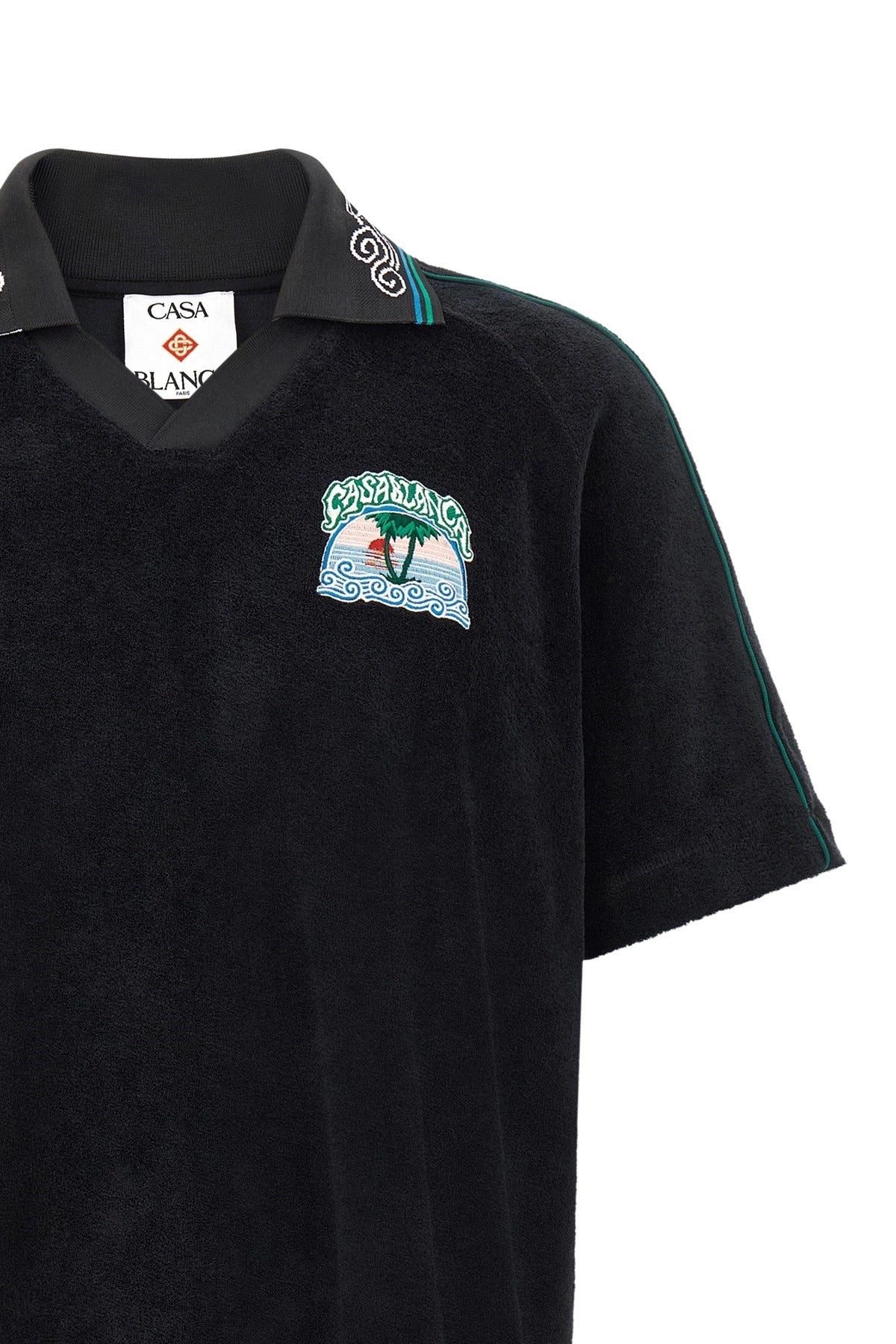Casablanca Towelling Jacquard Polo Shirt