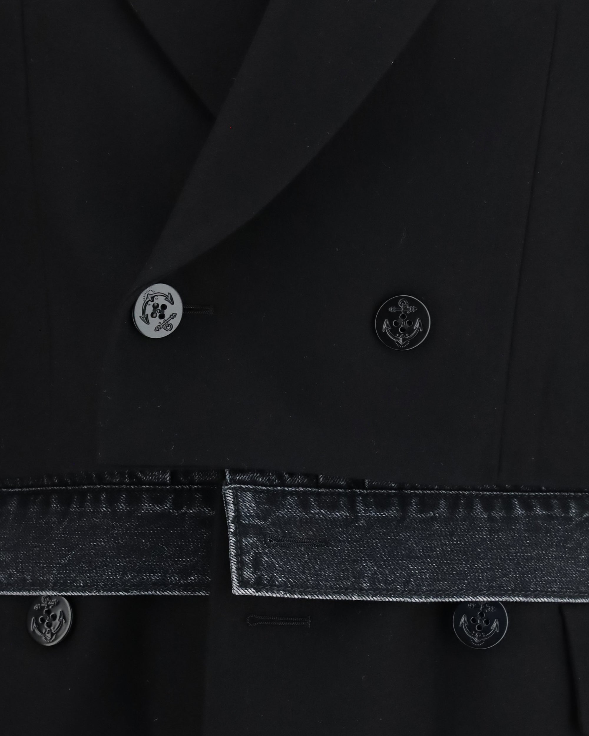 Sacai Wool Flannel Denim Jacket