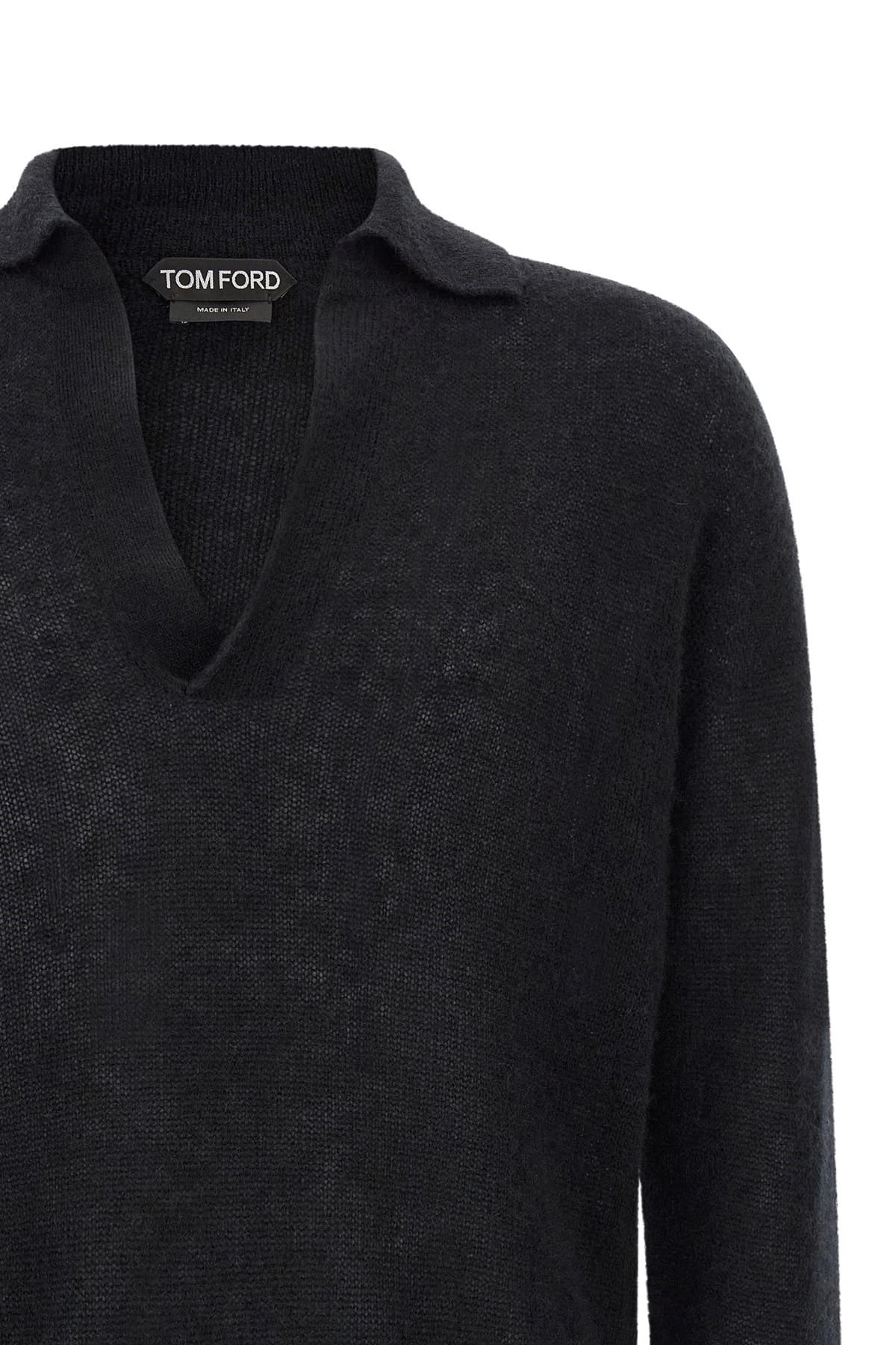 Tom Ford 캐시미어 실크 폴로 셔츠